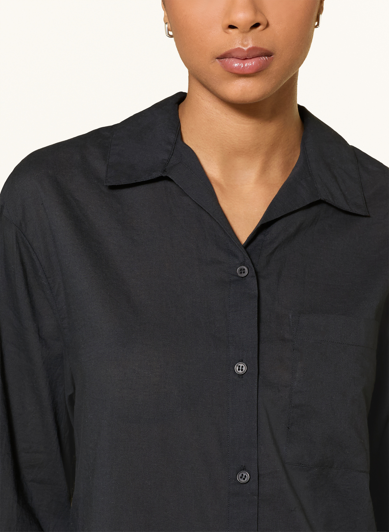 darling harbour shirt dress: 15 SCHWARZ