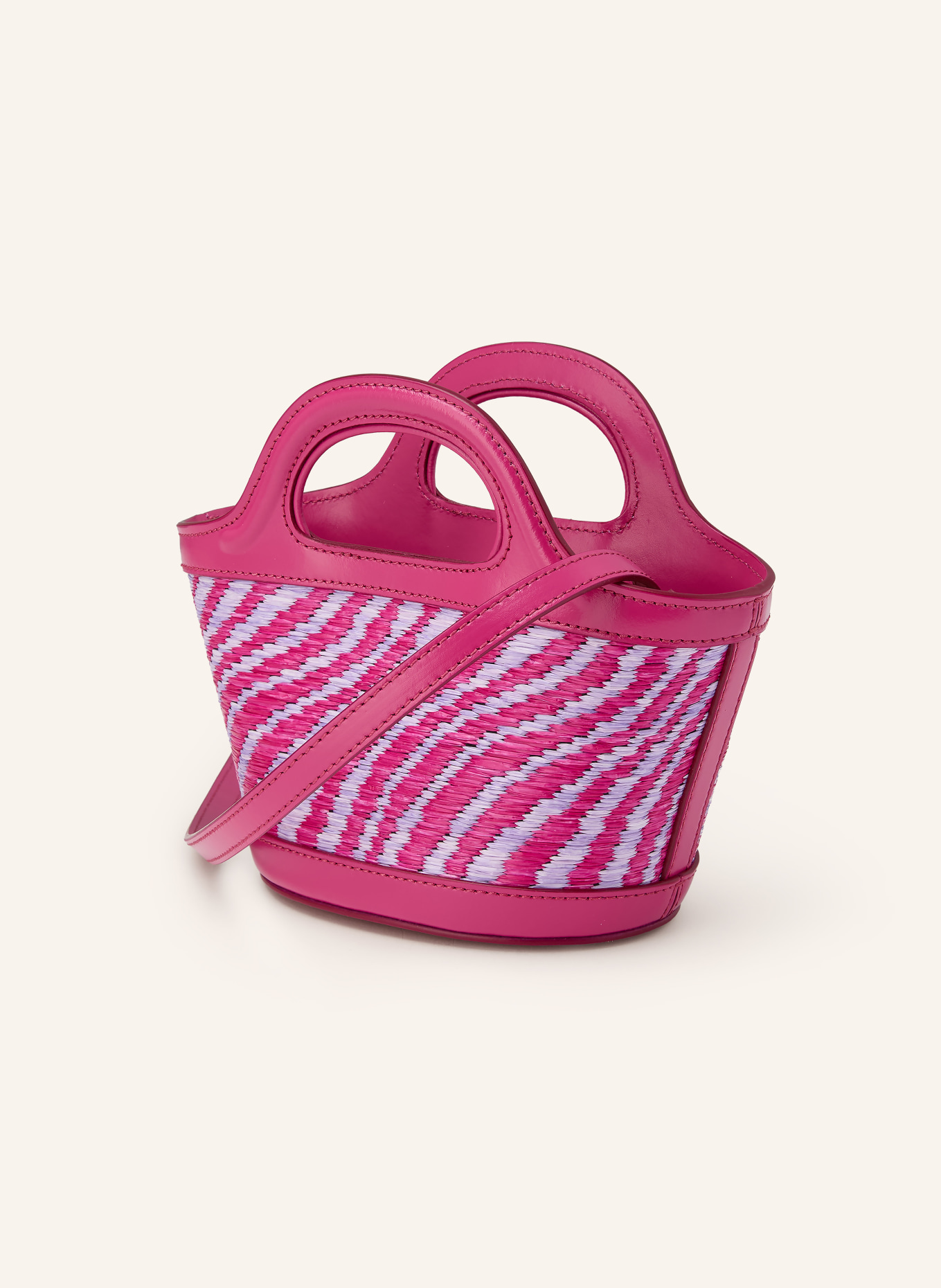 MARNI TROPICALIA MICRO handbag: PINK / LIGHT PURPLE / ORANGE