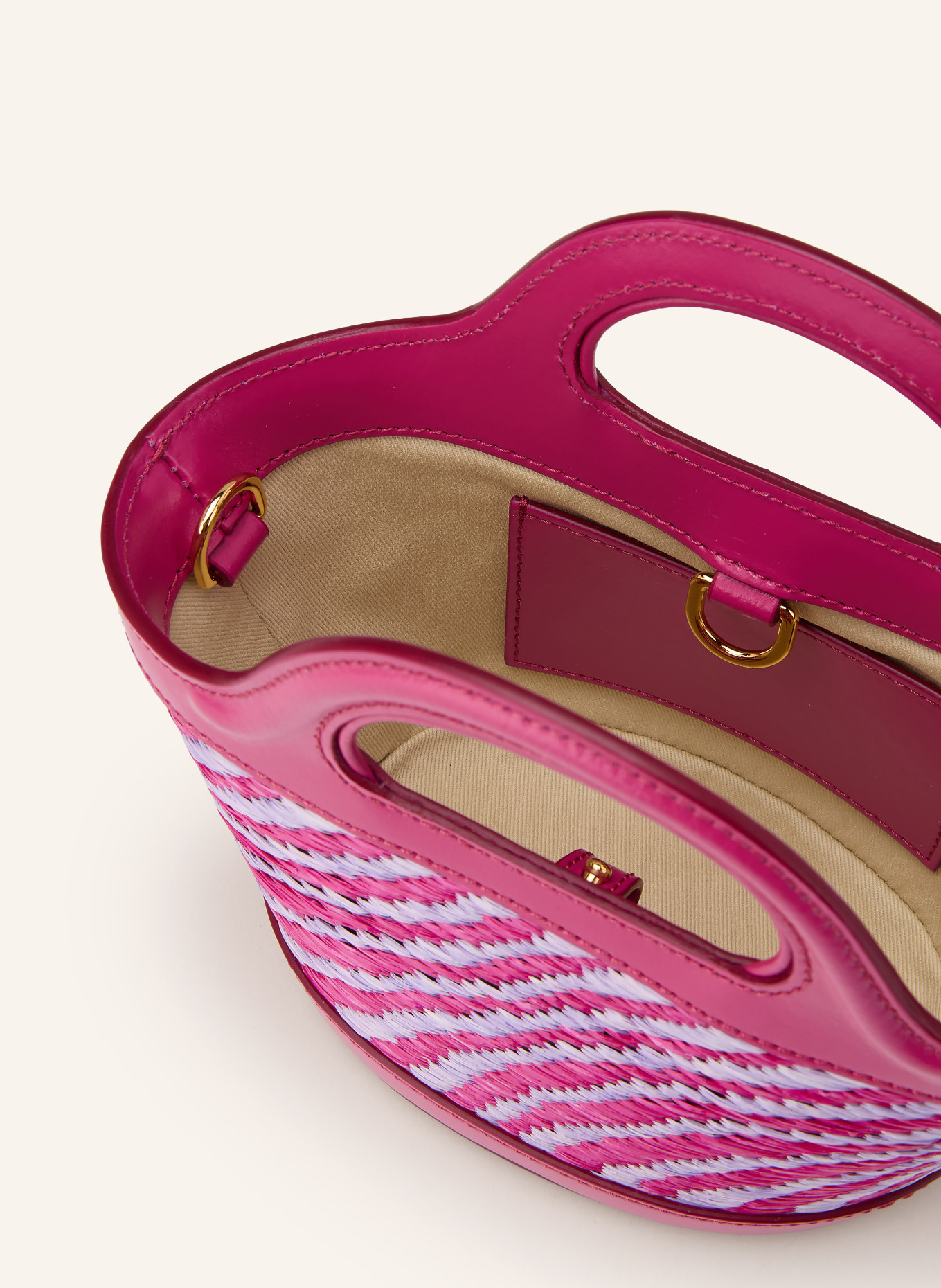 MARNI TROPICALIA MICRO handbag: PINK / LIGHT PURPLE / ORANGE