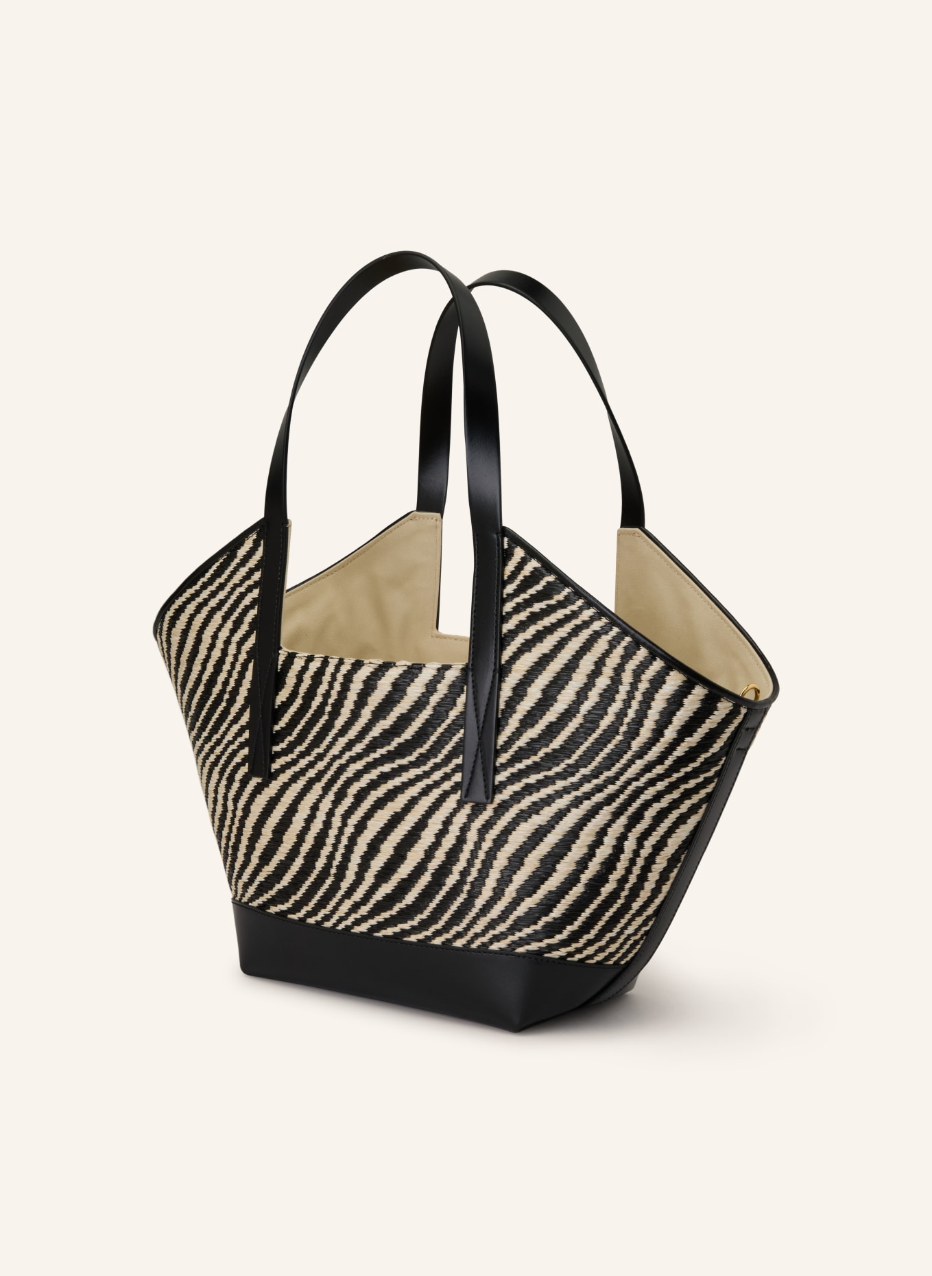 MARNI Shopper: SCHWARZ / BEIGE