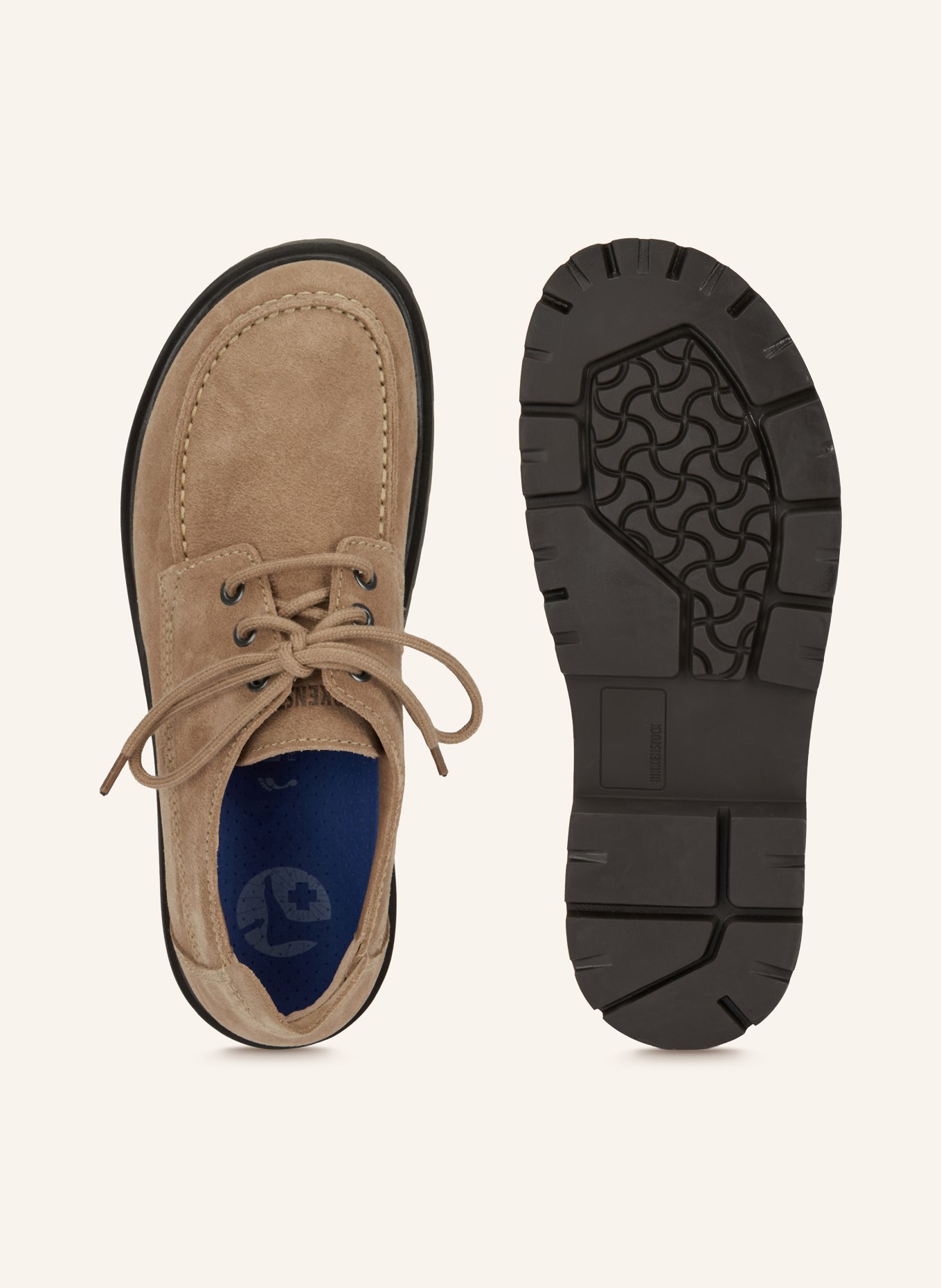 BIRKENSTOCK Desert Boots HIGHWOOD MOC LACE: COGNAC