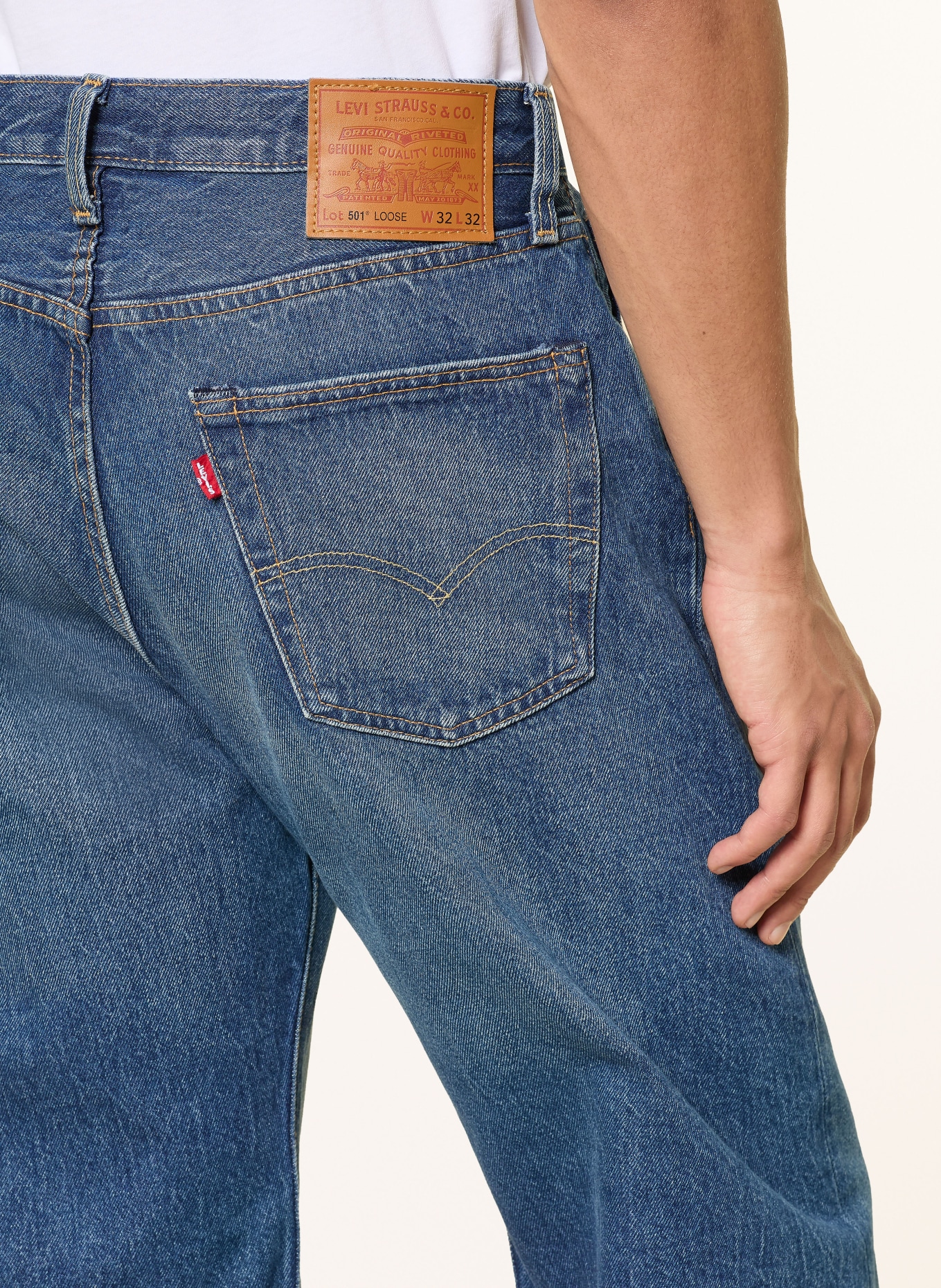 Levi's® Jeans 501® coupe ample: 07 Med Indigo - Worn In