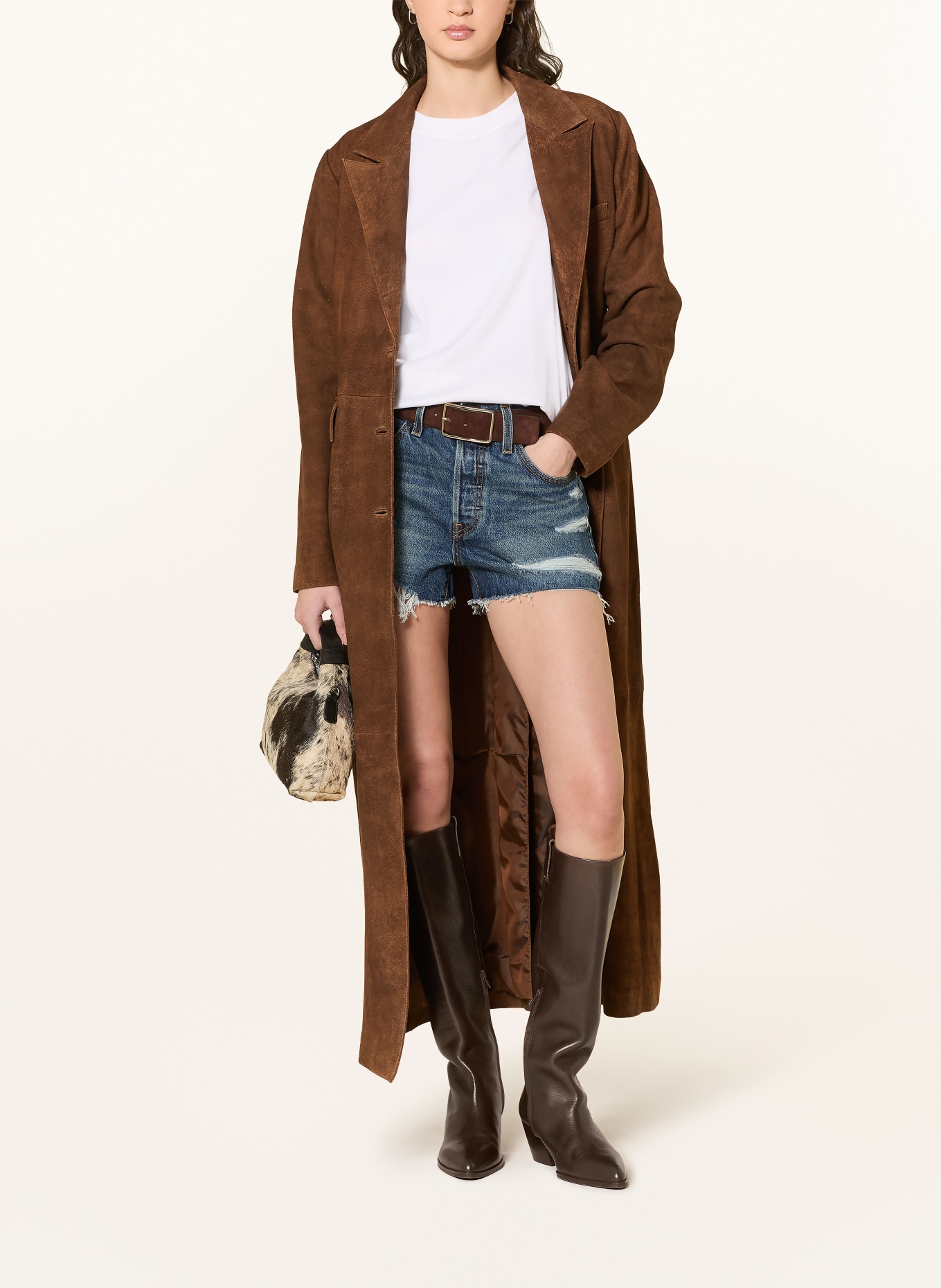 Levi's® 501® ORIGINAL denim shorts: 58 Med Indigo - Worn In