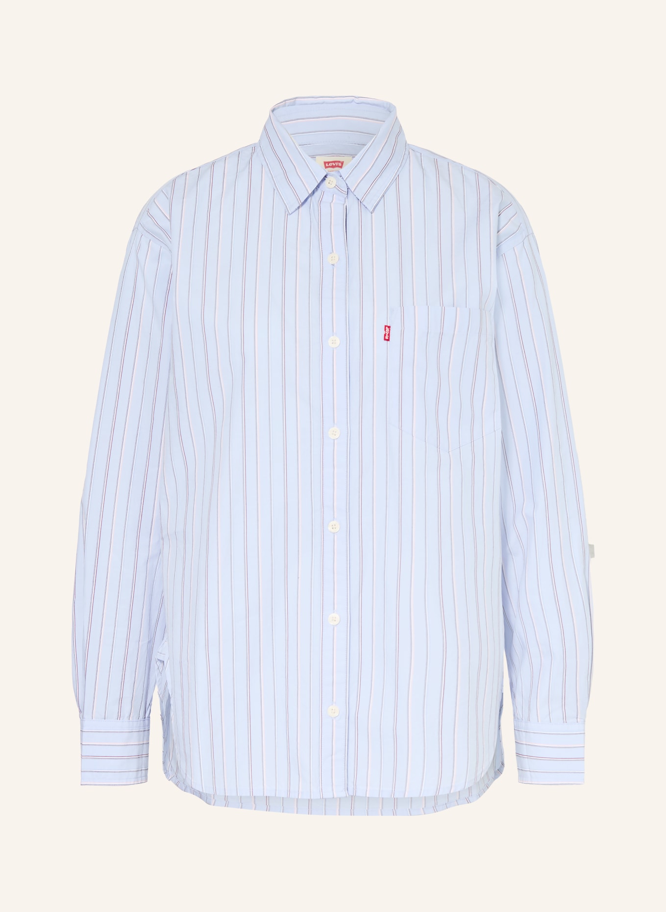 Levi's® Hemdbluse HARLIE: HELLBLAU / WEISS / SCHWARZ