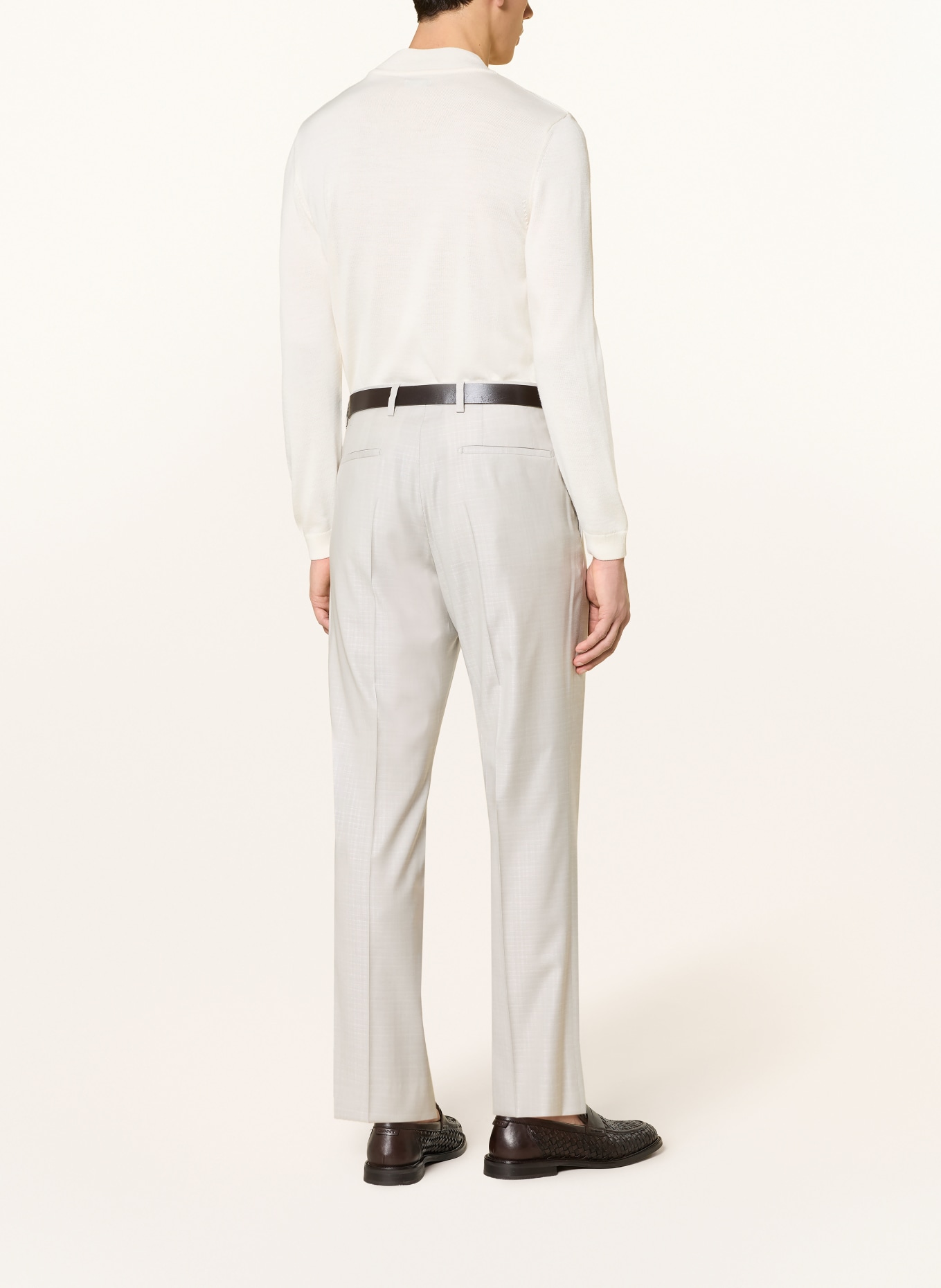 BALDESSARINI Kalhoty Regular Fit: 1602 Silver Cloud Karo