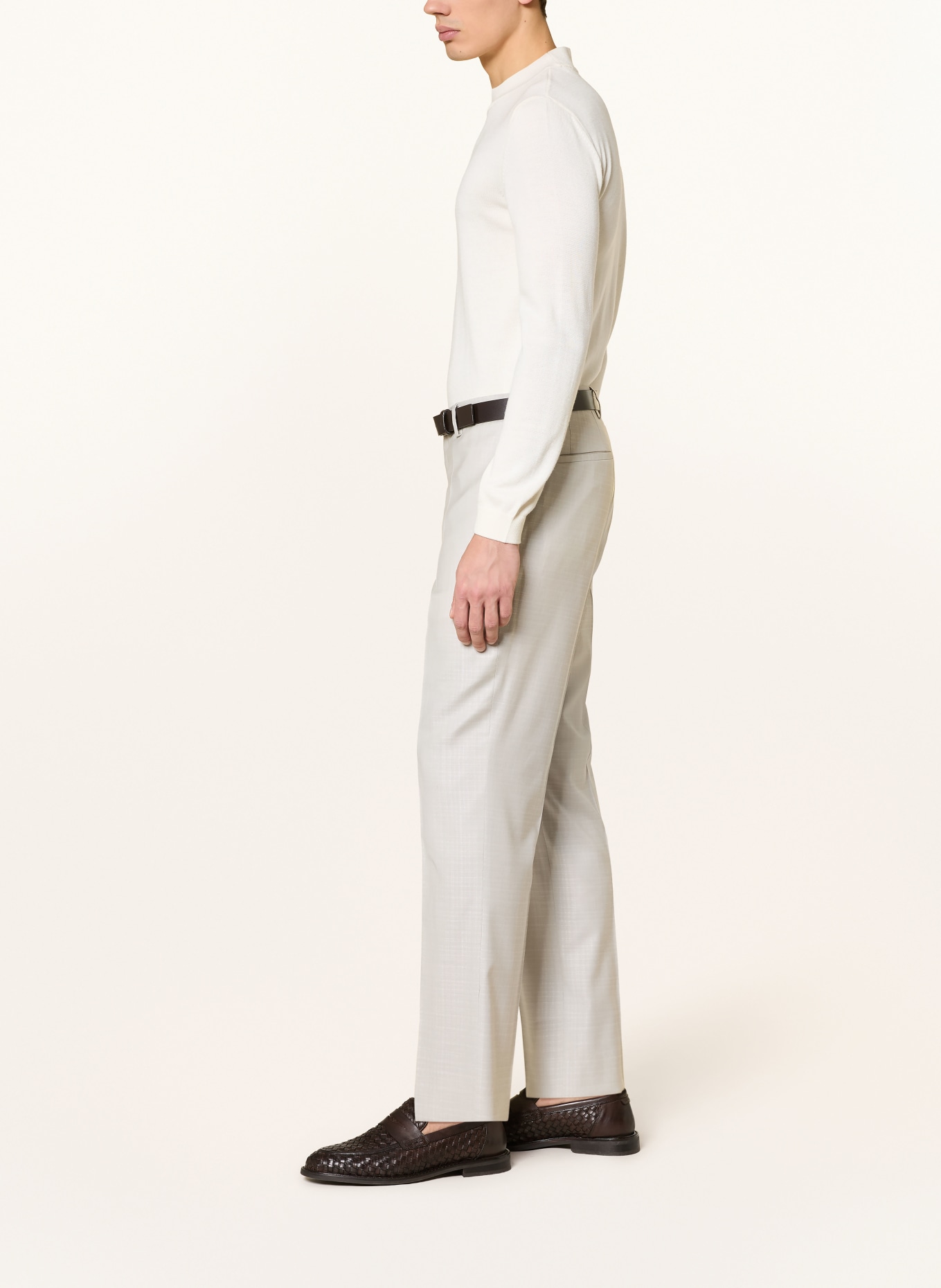 BALDESSARINI Kalhoty Regular Fit: 1602 Silver Cloud Karo