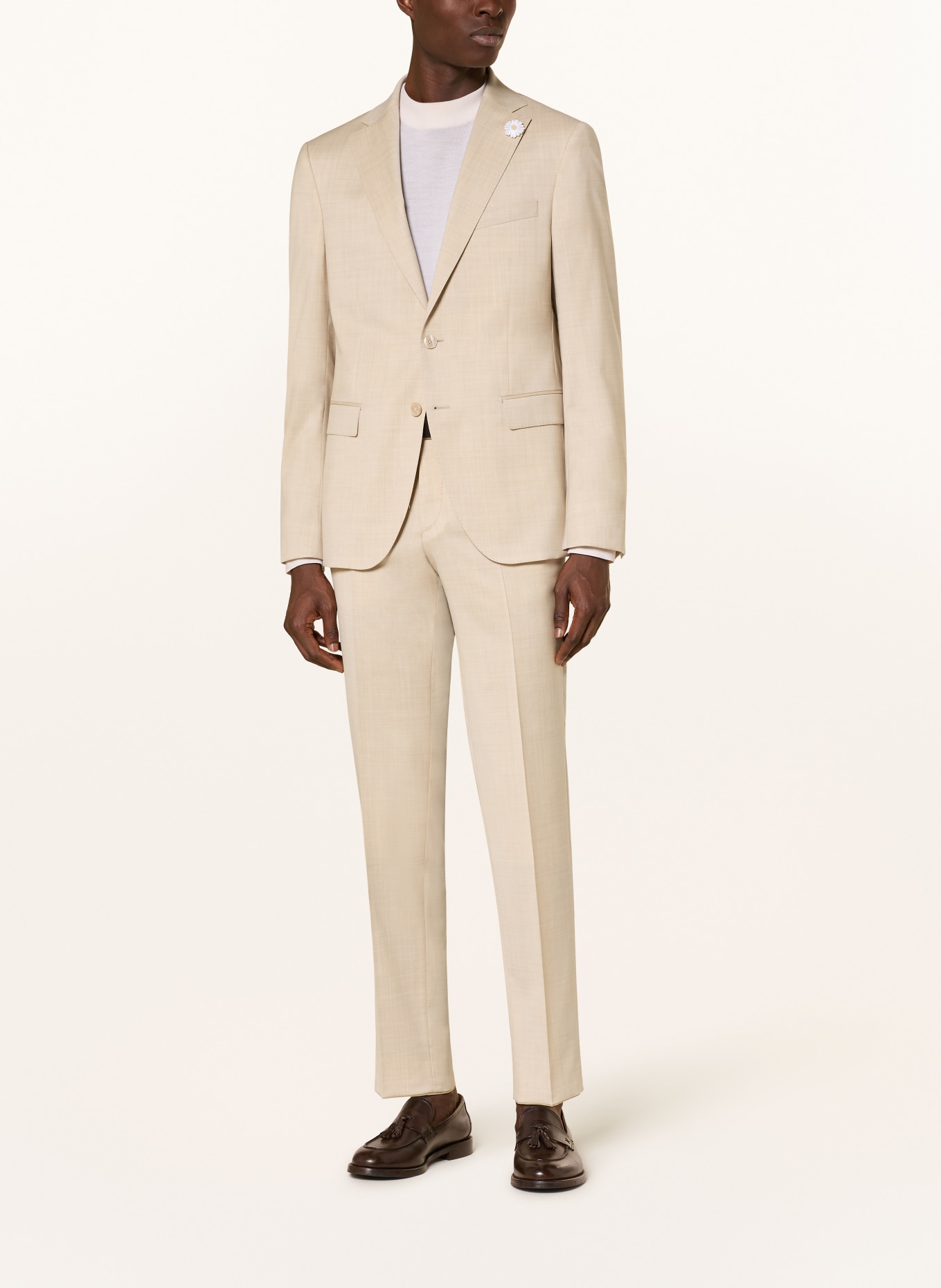 BALDESSARINI Sako Extra Slim Fit: 8533 Island Fossil Melange