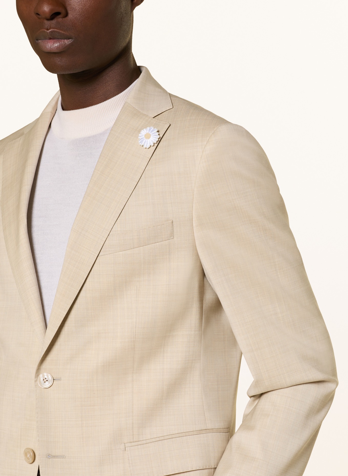 BALDESSARINI Sako Extra Slim Fit: 8533 Island Fossil Melange