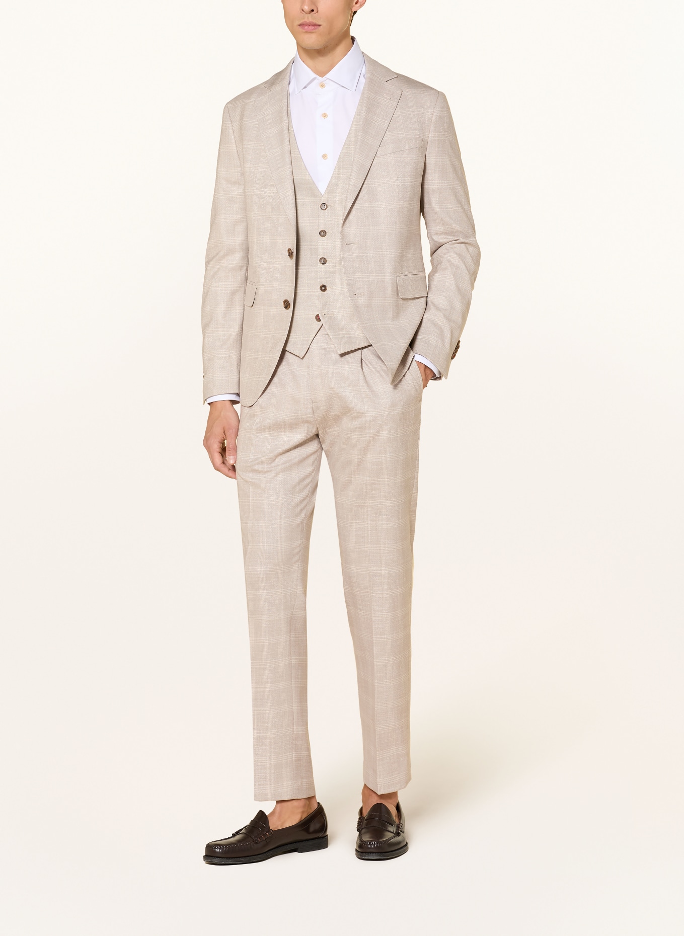 CINQUE Oblekové kalhoty CISALTO Tapered Fit: 22 hellbraun