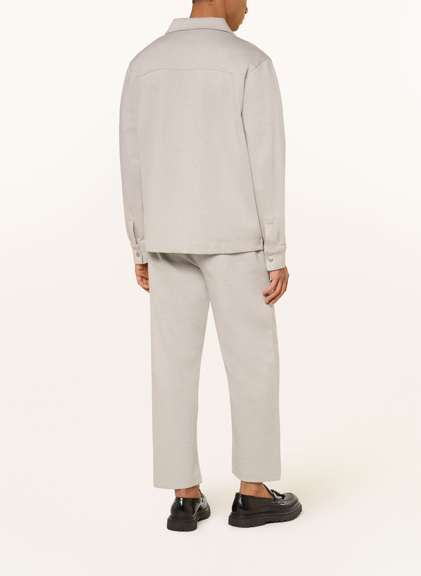 BOSS Veste sweat TWIST: GRIS CLAIR