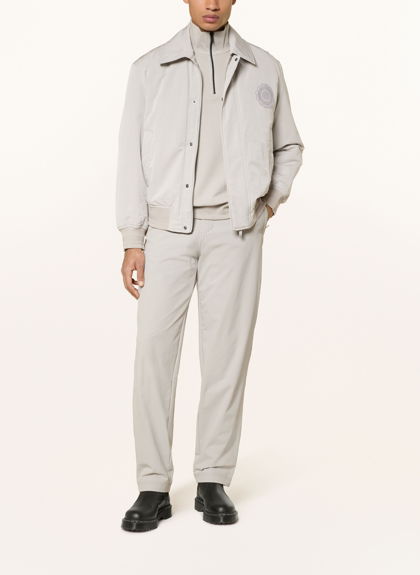 BOSS Chino Straight Tapered Fit: HELLGRAU