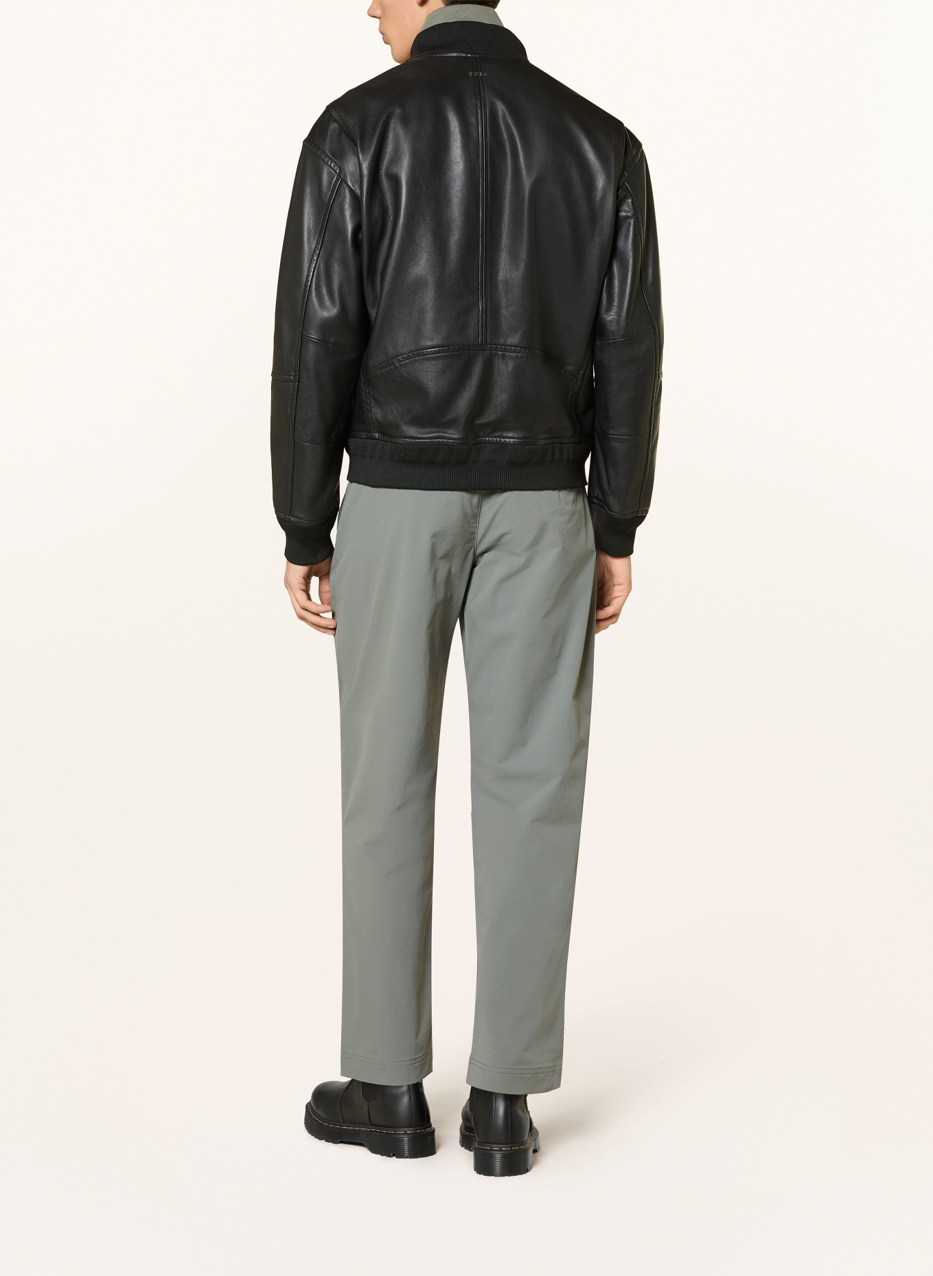 BOSS Chino Straight Tapered Fit: GRAU