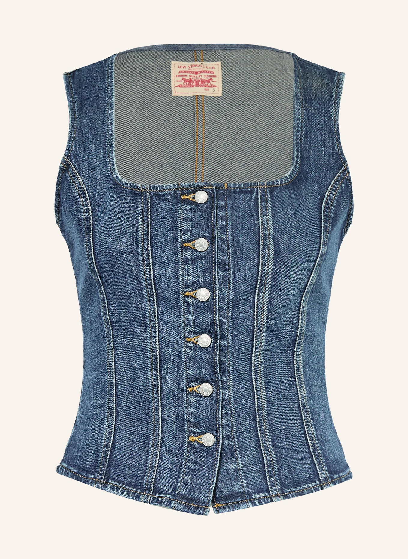 Levi's® denim vest: BLUE