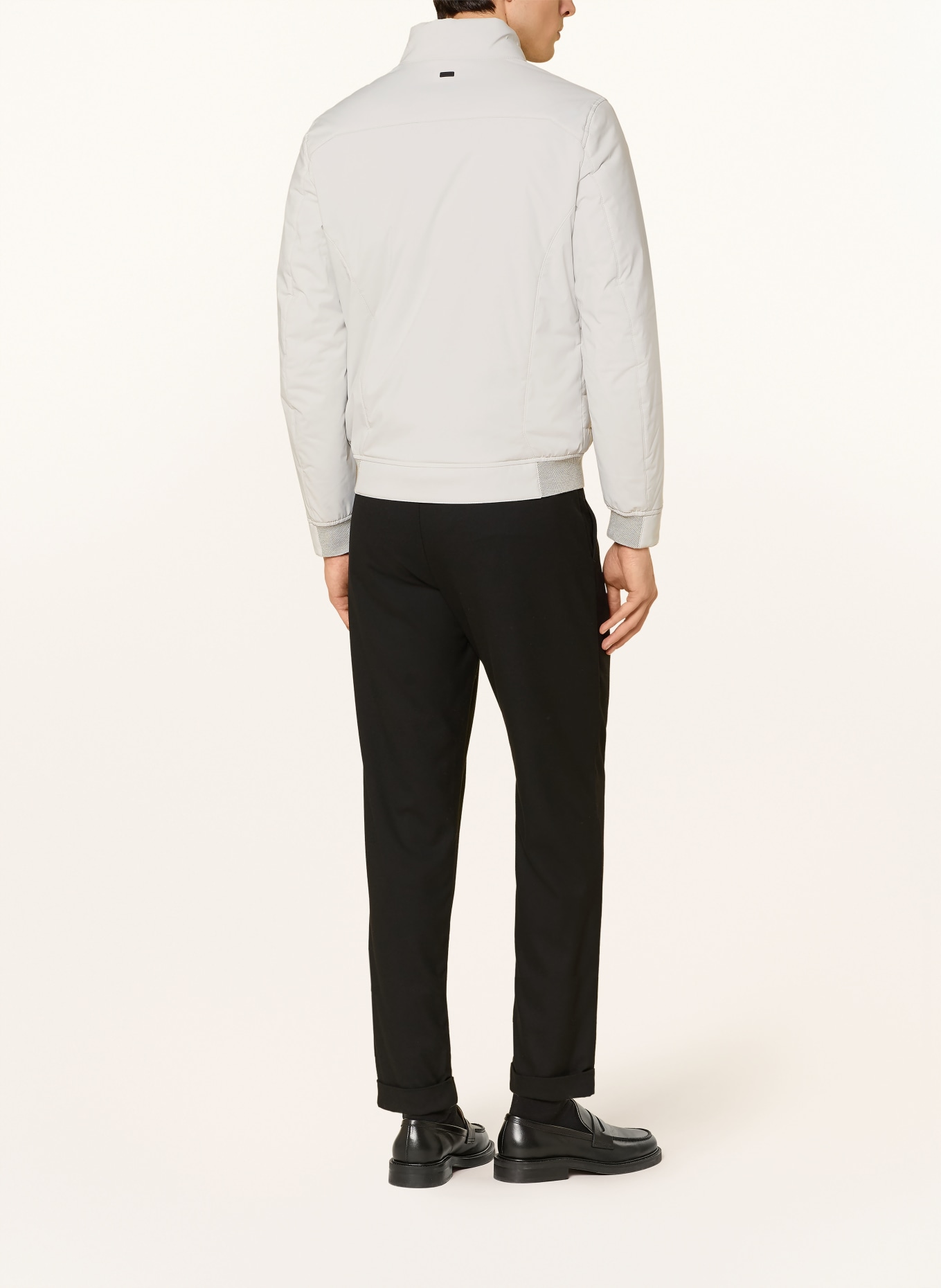 bugatti Blouson met DUPONT™ SORONA®-isolatie in een mix van materialen: LICHTGRIJS