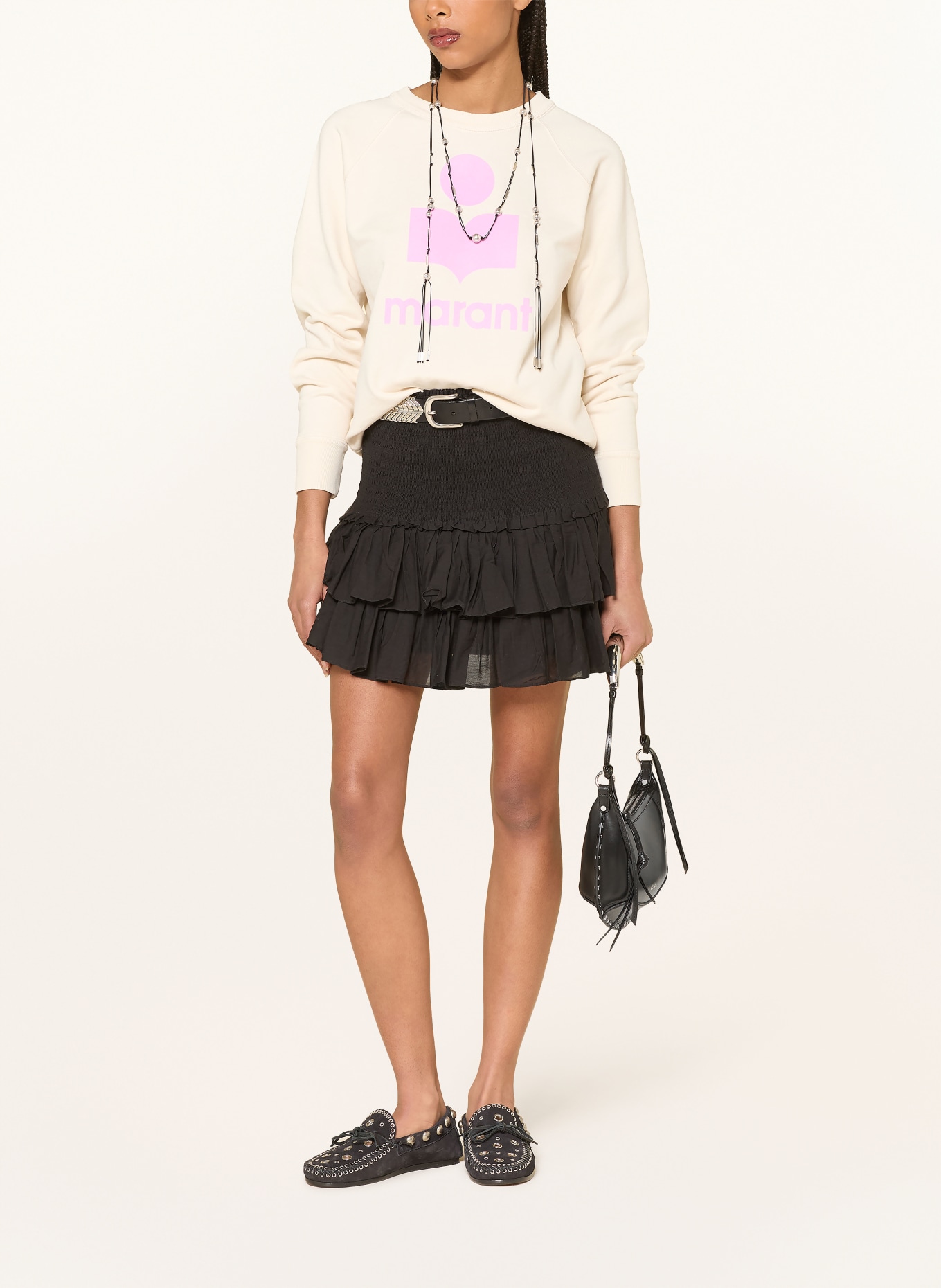 MARANT ÉTOILE Mikina MILLYNY: REŽNÁ / RŮŽOVÁ