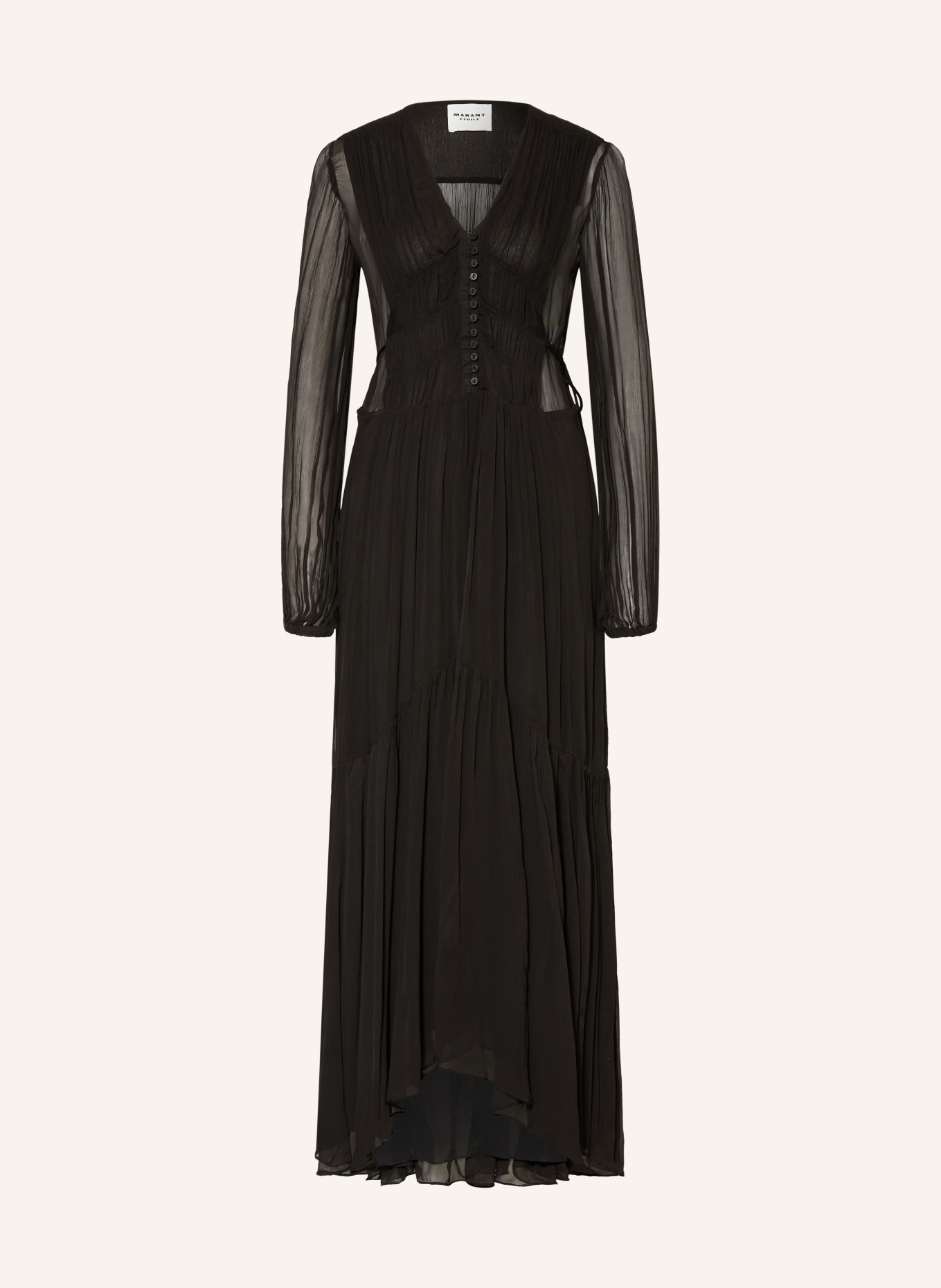 MARANT ÉTOILE Šaty BRIANE: ČERNÁ