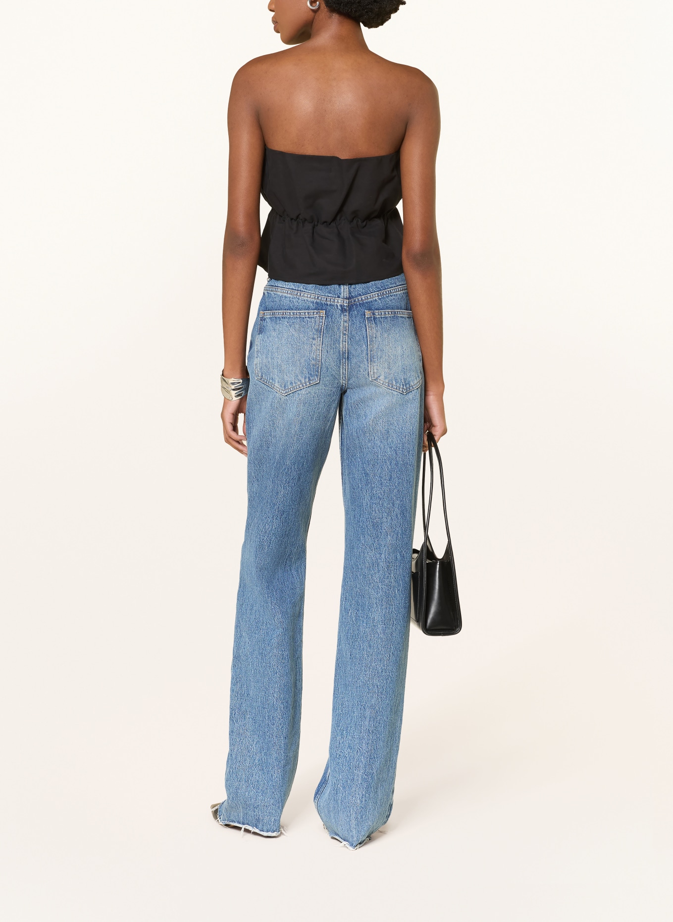 SoSUE Cropped-Top: SCHWARZ