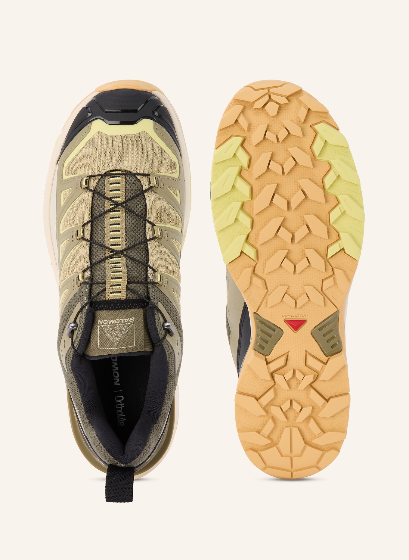 SALOMON Wanderschuhe X ULTRA 360 EDGE: KHAKI / BEIGE / OLIV