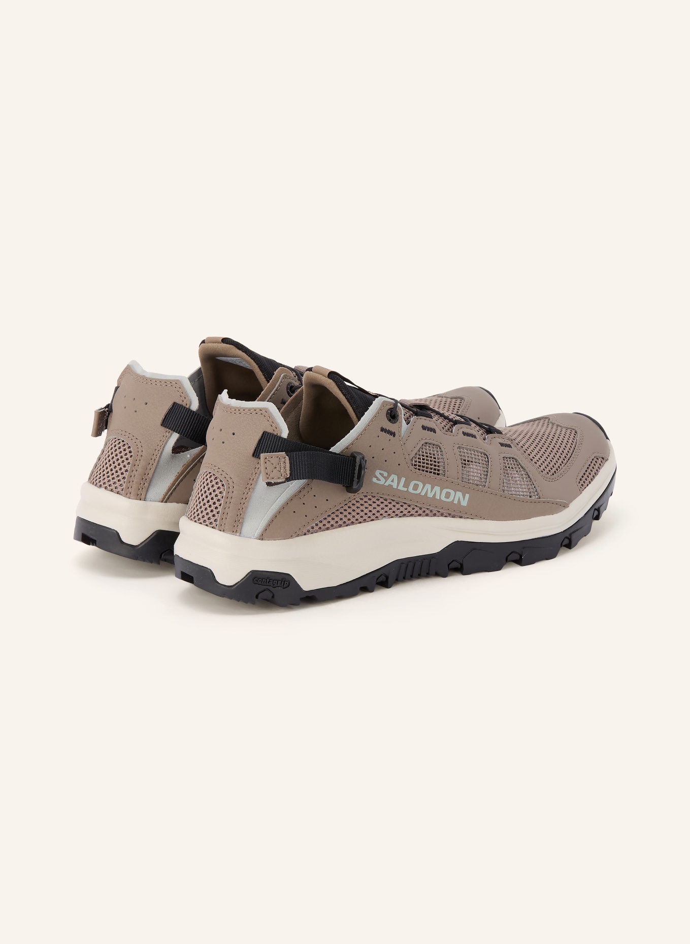 SALOMON Wanderschuhe TECHAMPHIBIAN 5: TAUPE / SCHWARZ