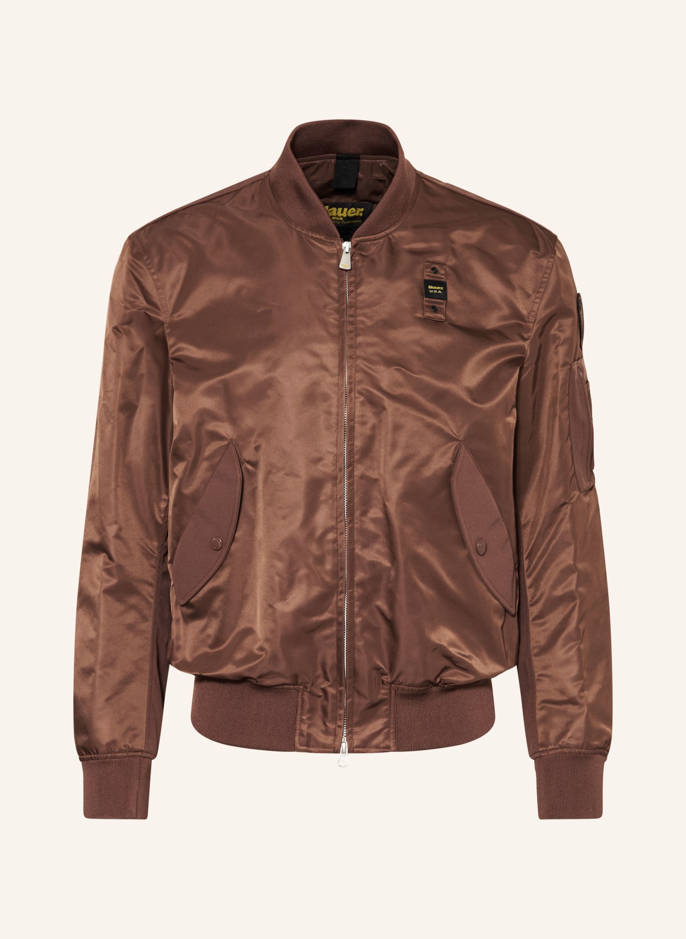 Blauer Blouson ROCKY: BRAUN