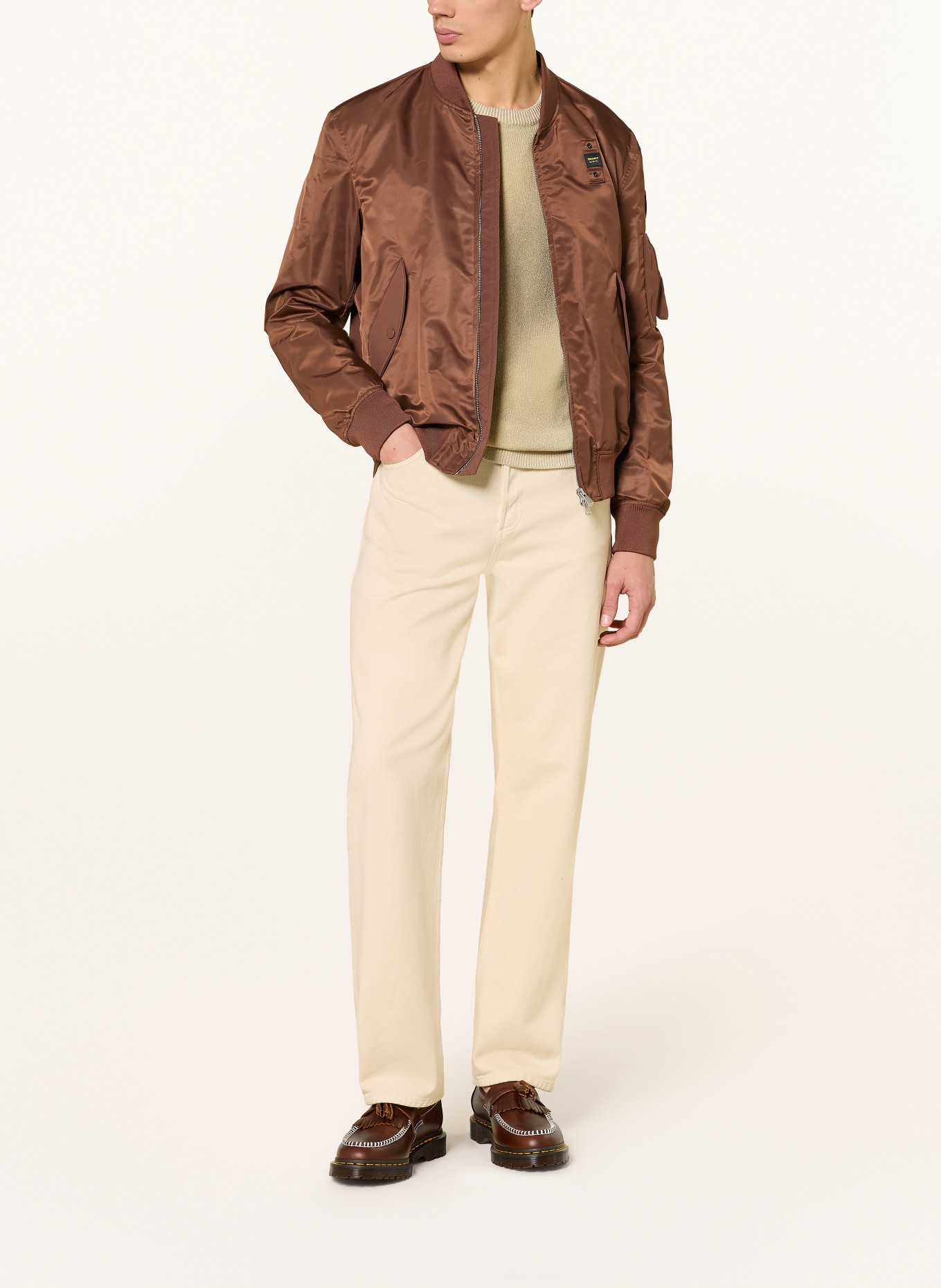 Blauer Blouson ROCKY: BRAUN