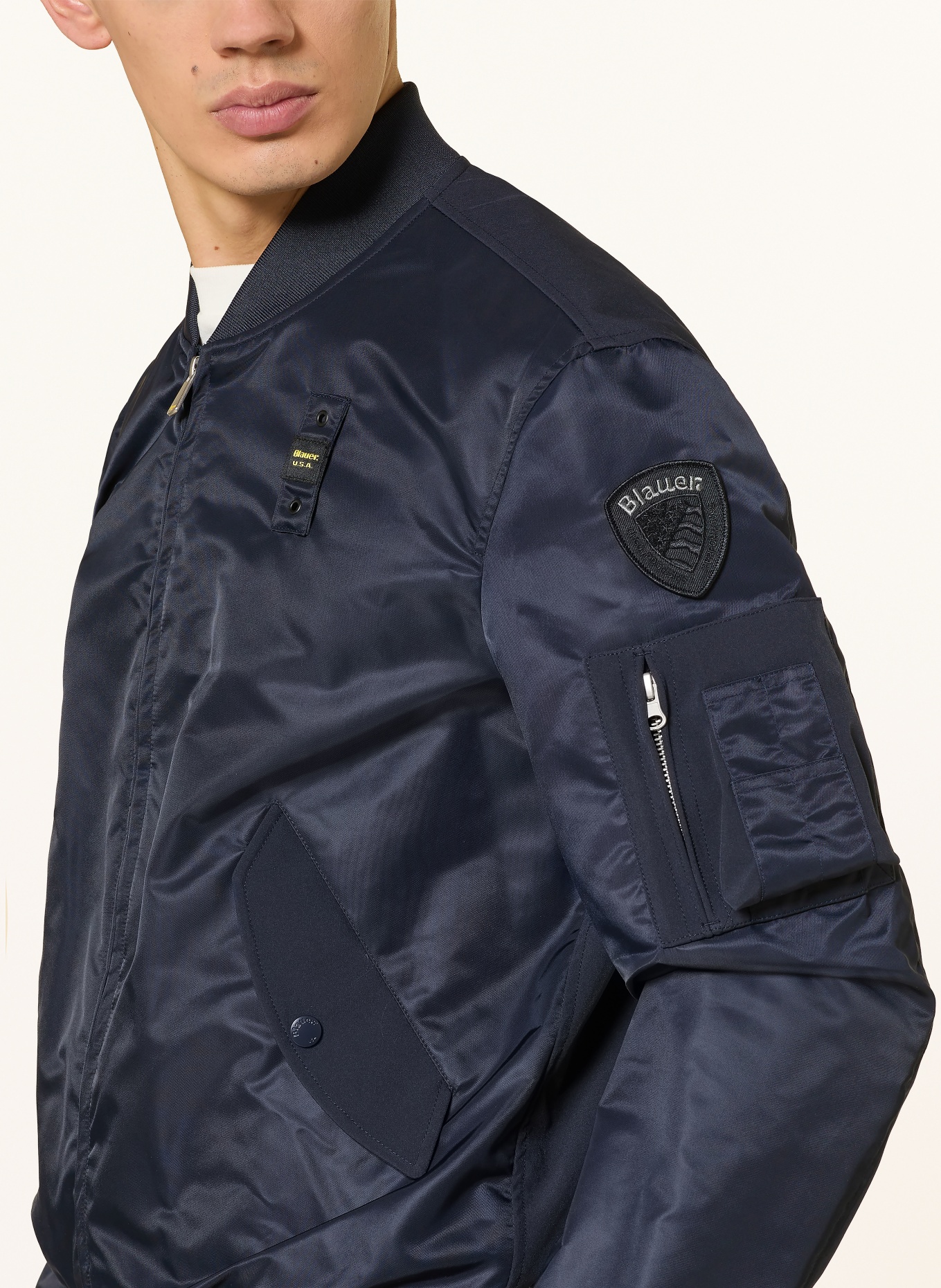 Blauer Blouson ROCKY: DUNKELBLAU