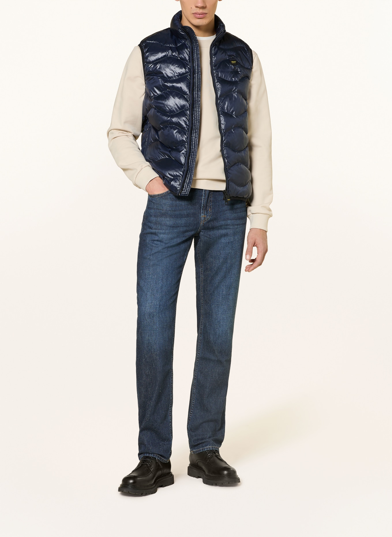 Blauer Steppovaná vesta DANNY: TMAVĚ MODRÁ