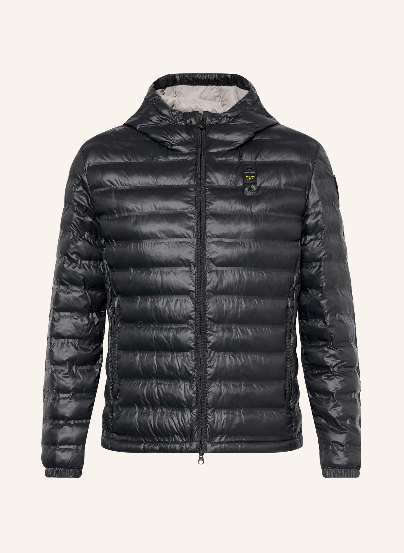 Blauer Steppjacke CHARLES: SCHWARZ
