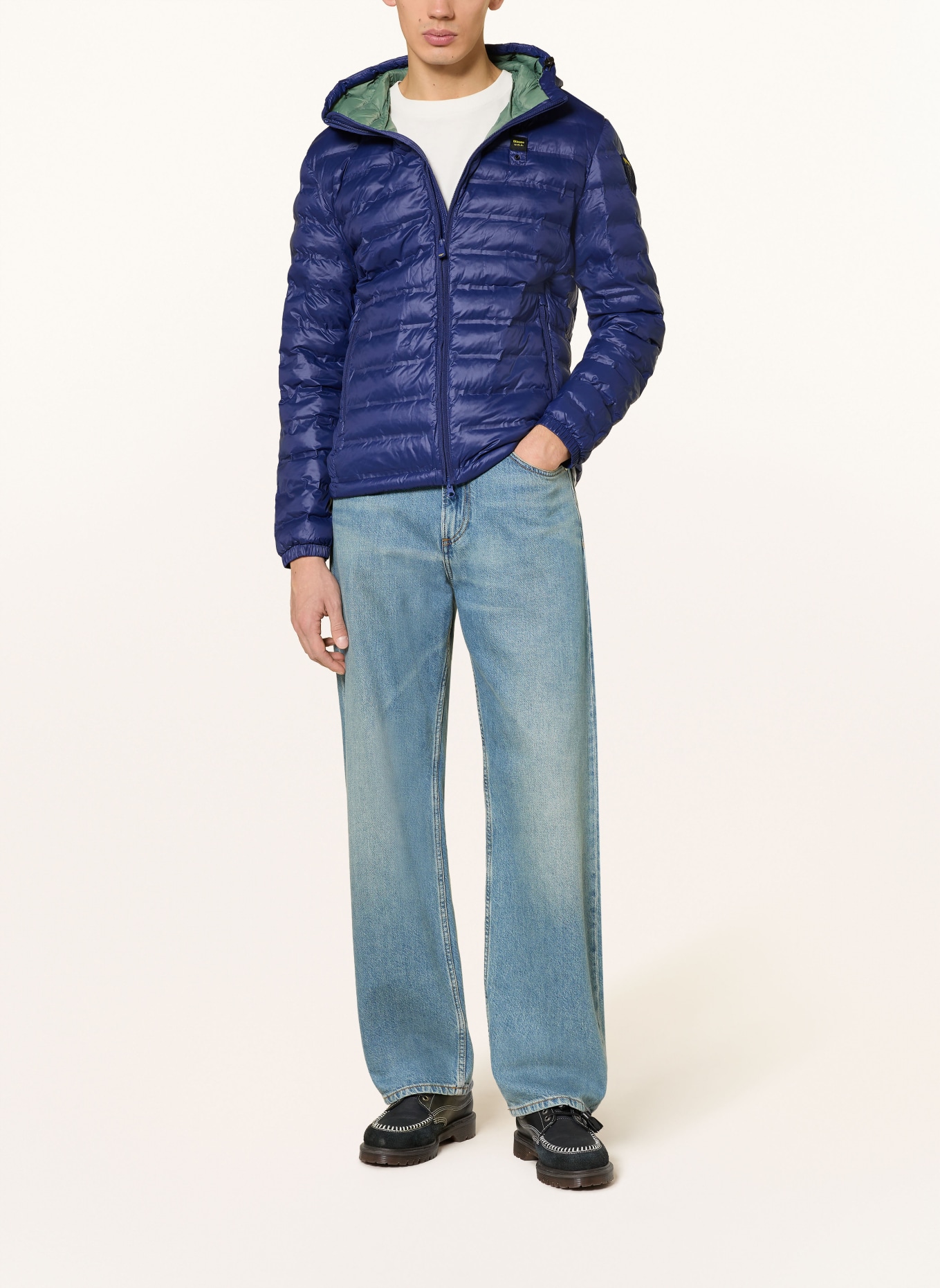 Blauer Steppjacke CHARLES: BLAU