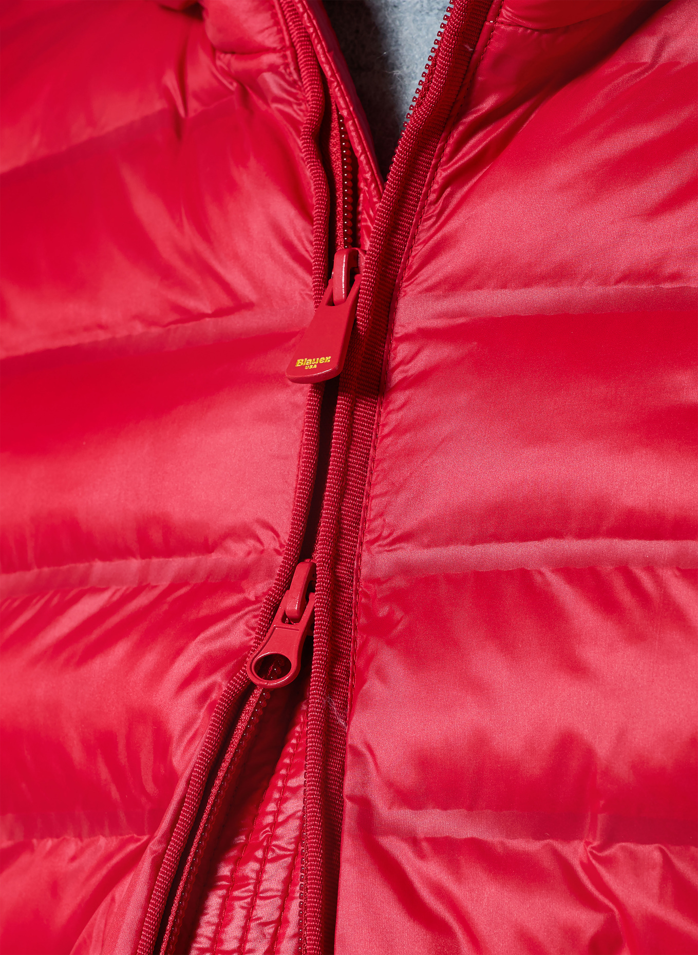 Blauer Steppjacke CHARLES: ROT