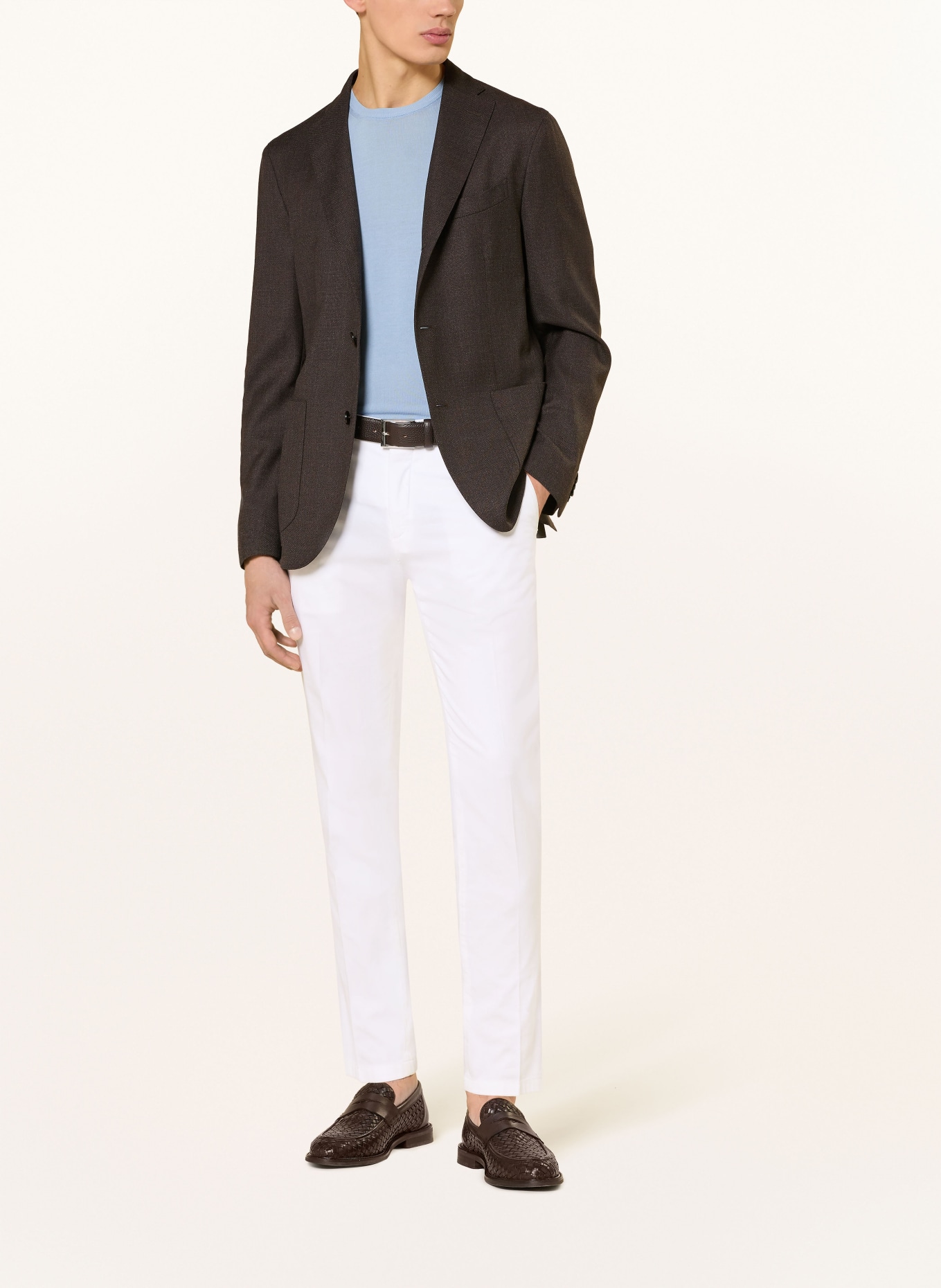 BOGLIOLI Pantalon chino slim fit: BLANC