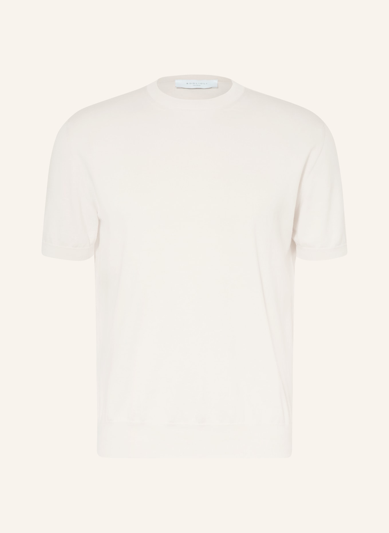 BOGLIOLI gebreid shirt: ECRU