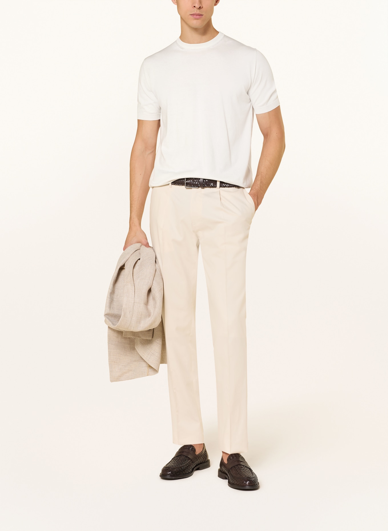 BOGLIOLI gebreid shirt: ECRU