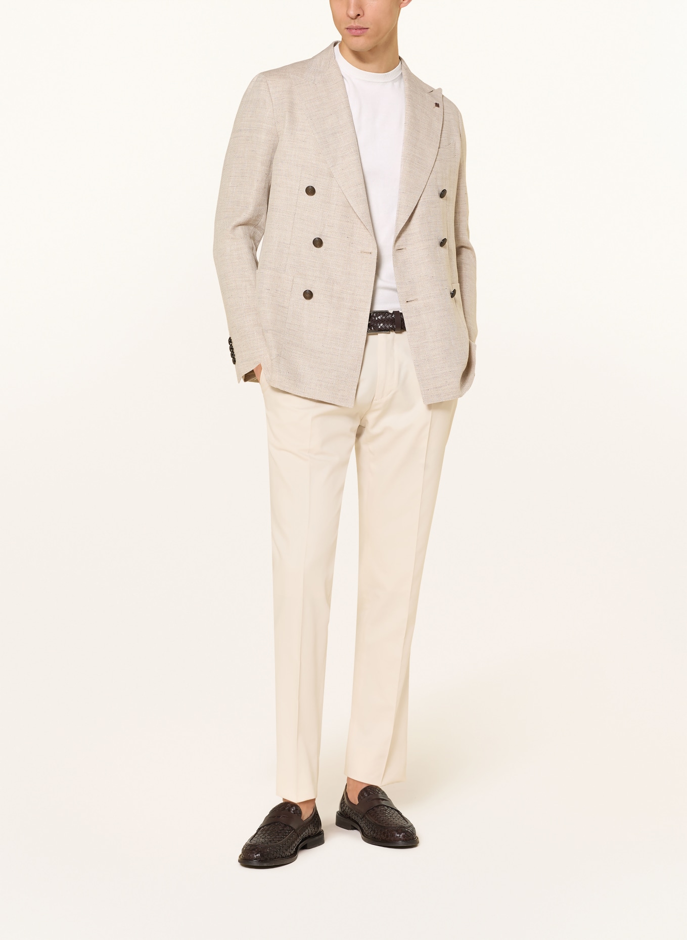 BOGLIOLI gebreid shirt: ECRU