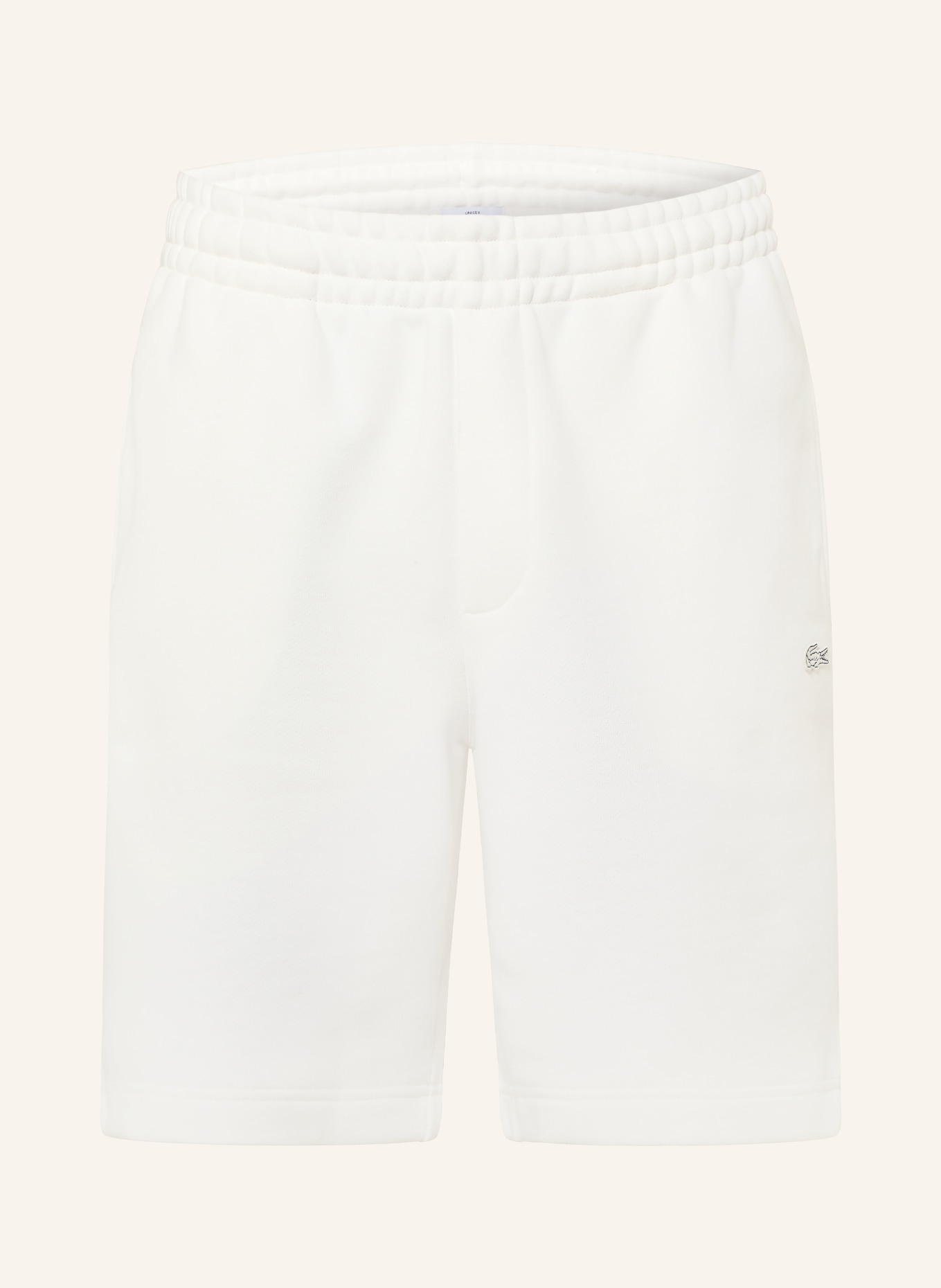 LACOSTE sweat shorts: WHITE