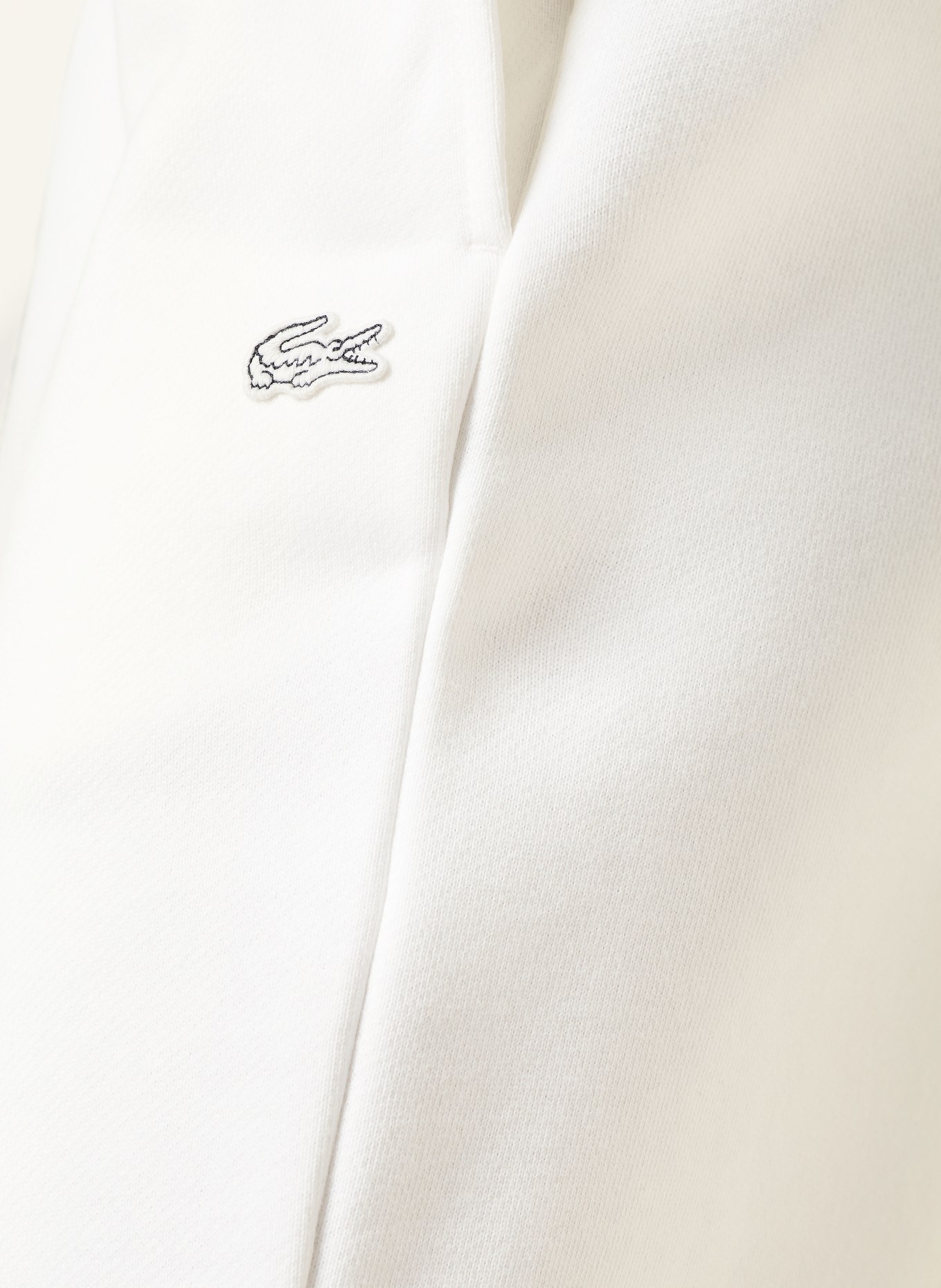 LACOSTE sweat shorts: WHITE