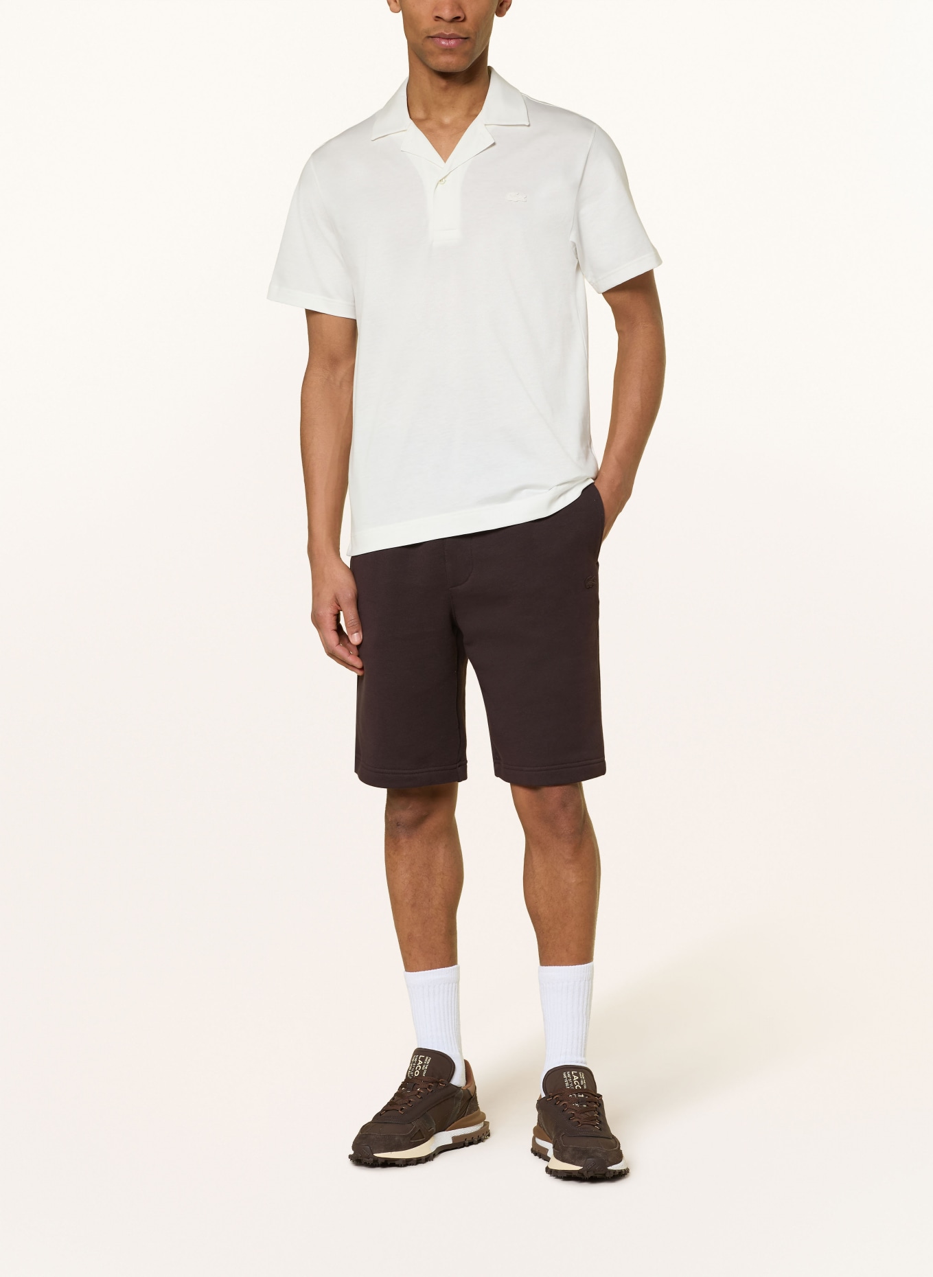 LACOSTE Sweatshorts: DUNKELBRAUN