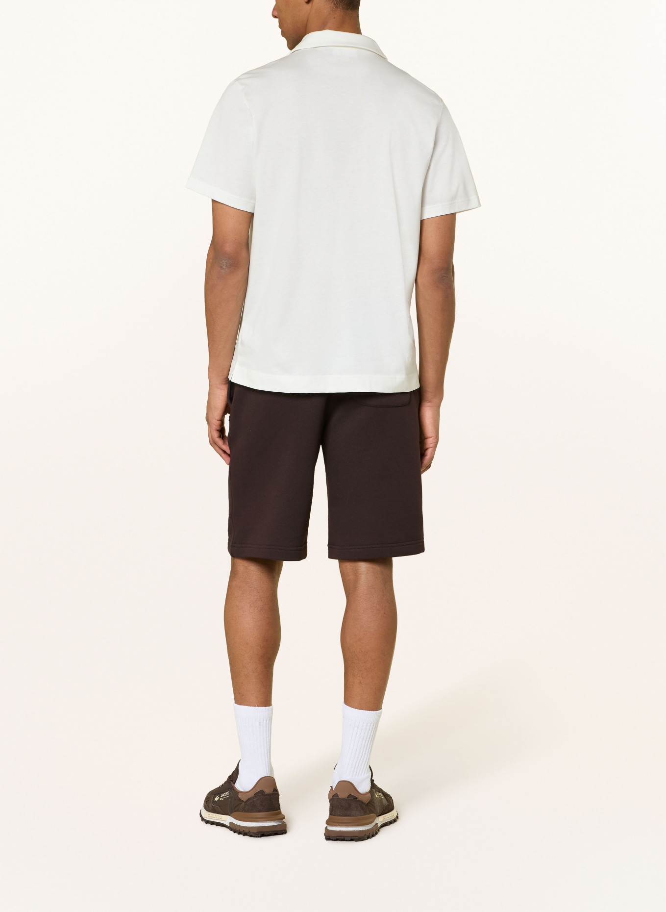LACOSTE Sweatshorts: DUNKELBRAUN