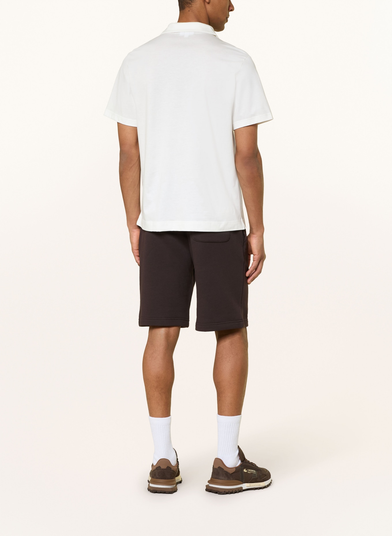 LACOSTE Jersey-Poloshirt: CREME