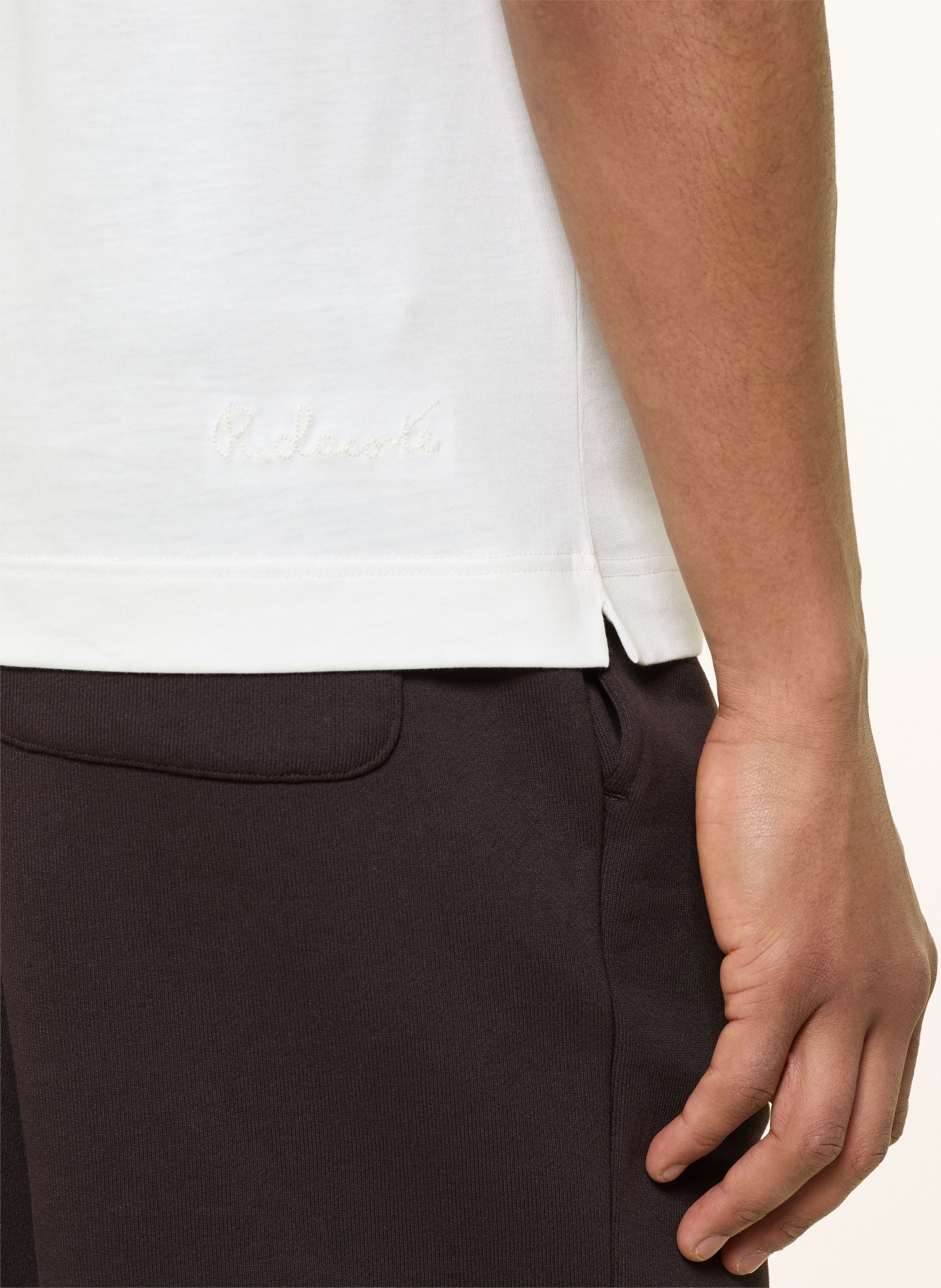 LACOSTE Jersey-Poloshirt: CREME