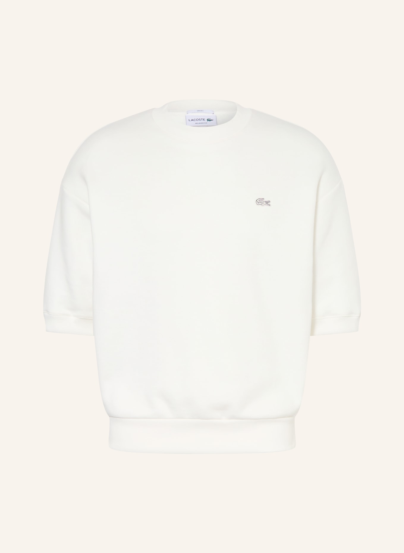 LACOSTE Sweatshirt: WEISS