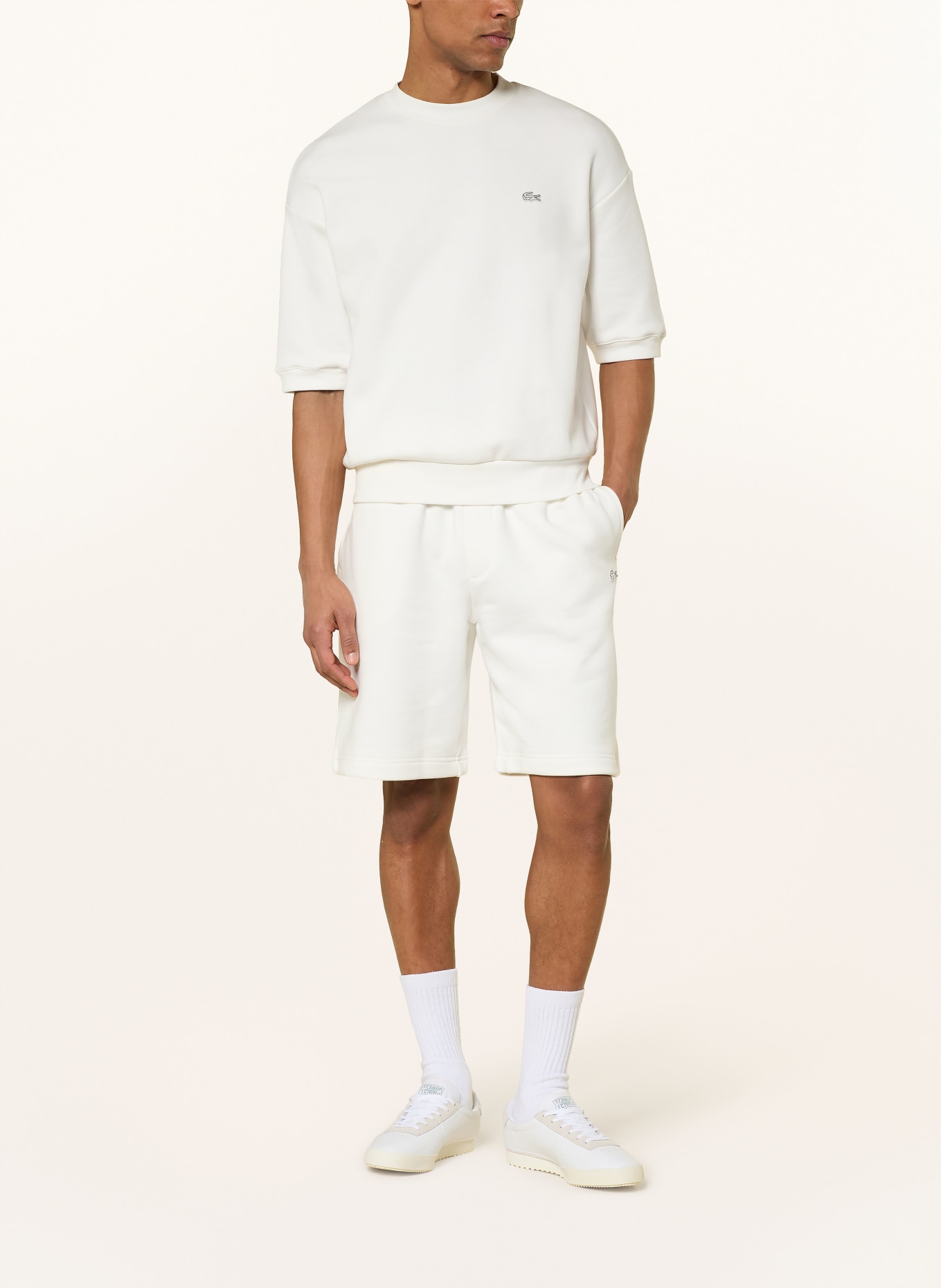 LACOSTE Sweatshirt: WEISS