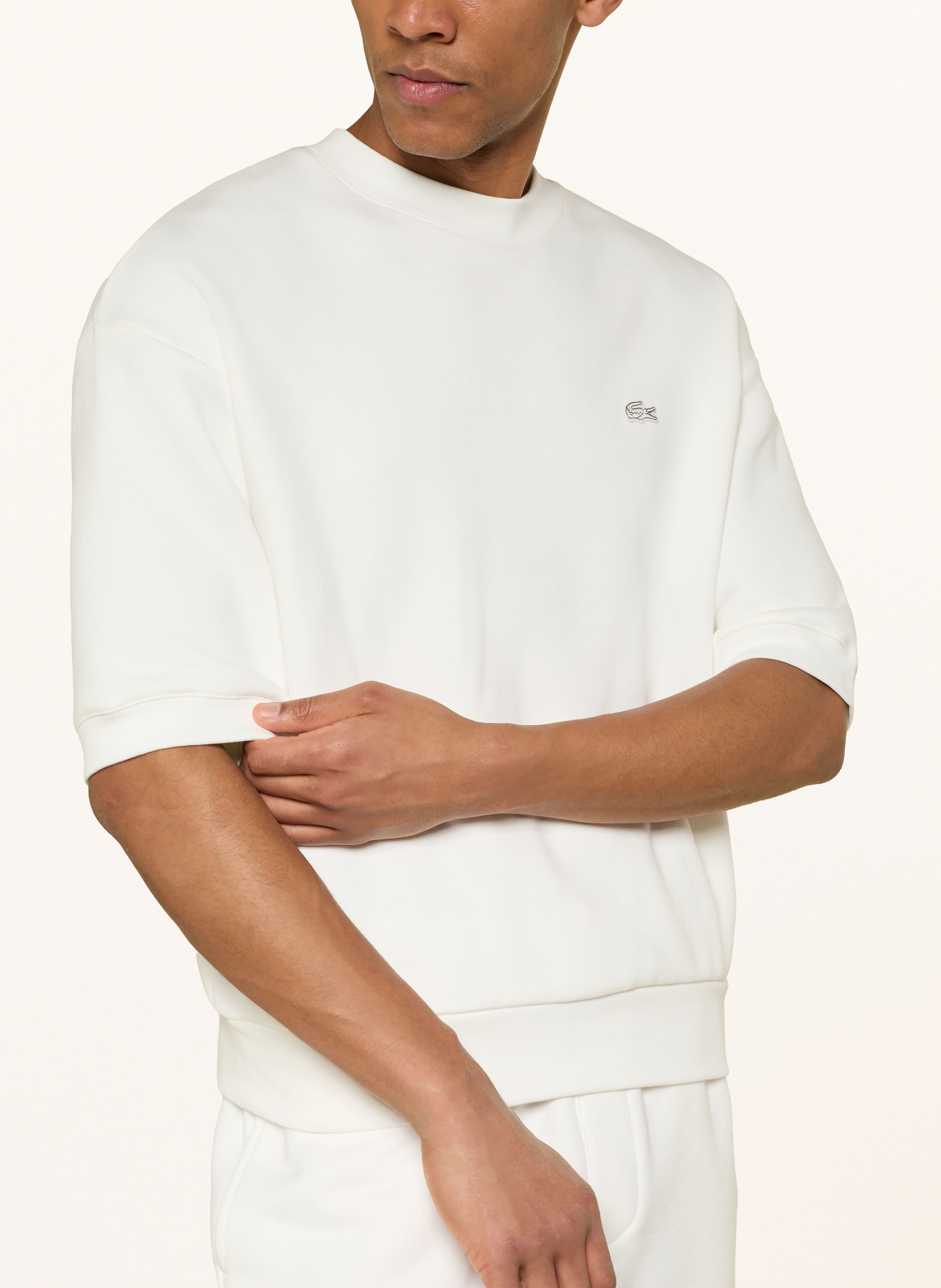 LACOSTE Sweatshirt: WEISS