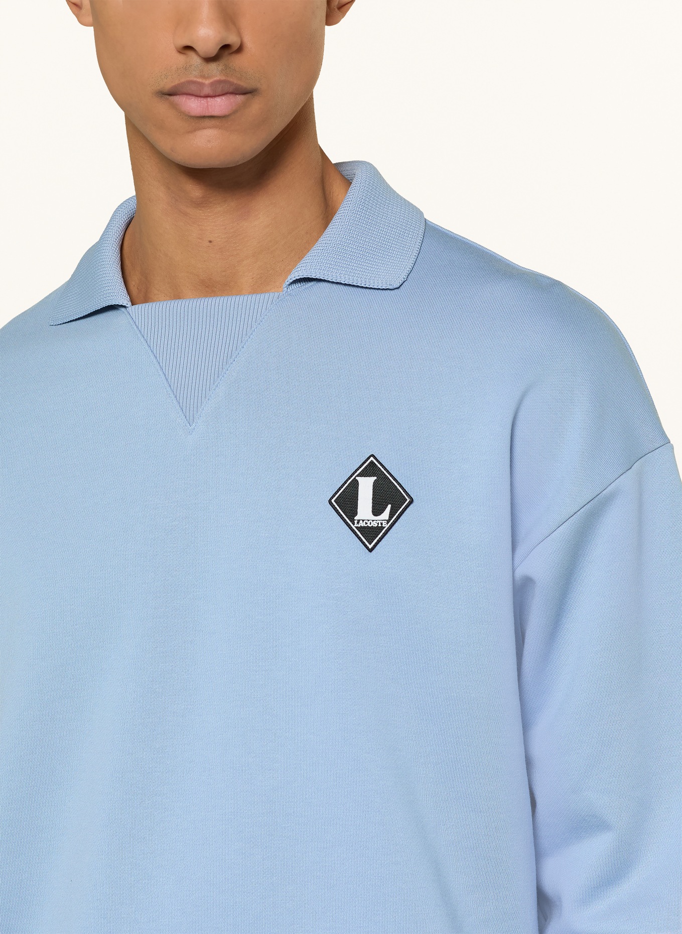 LACOSTE sweatshirt: LIGHT BLUE