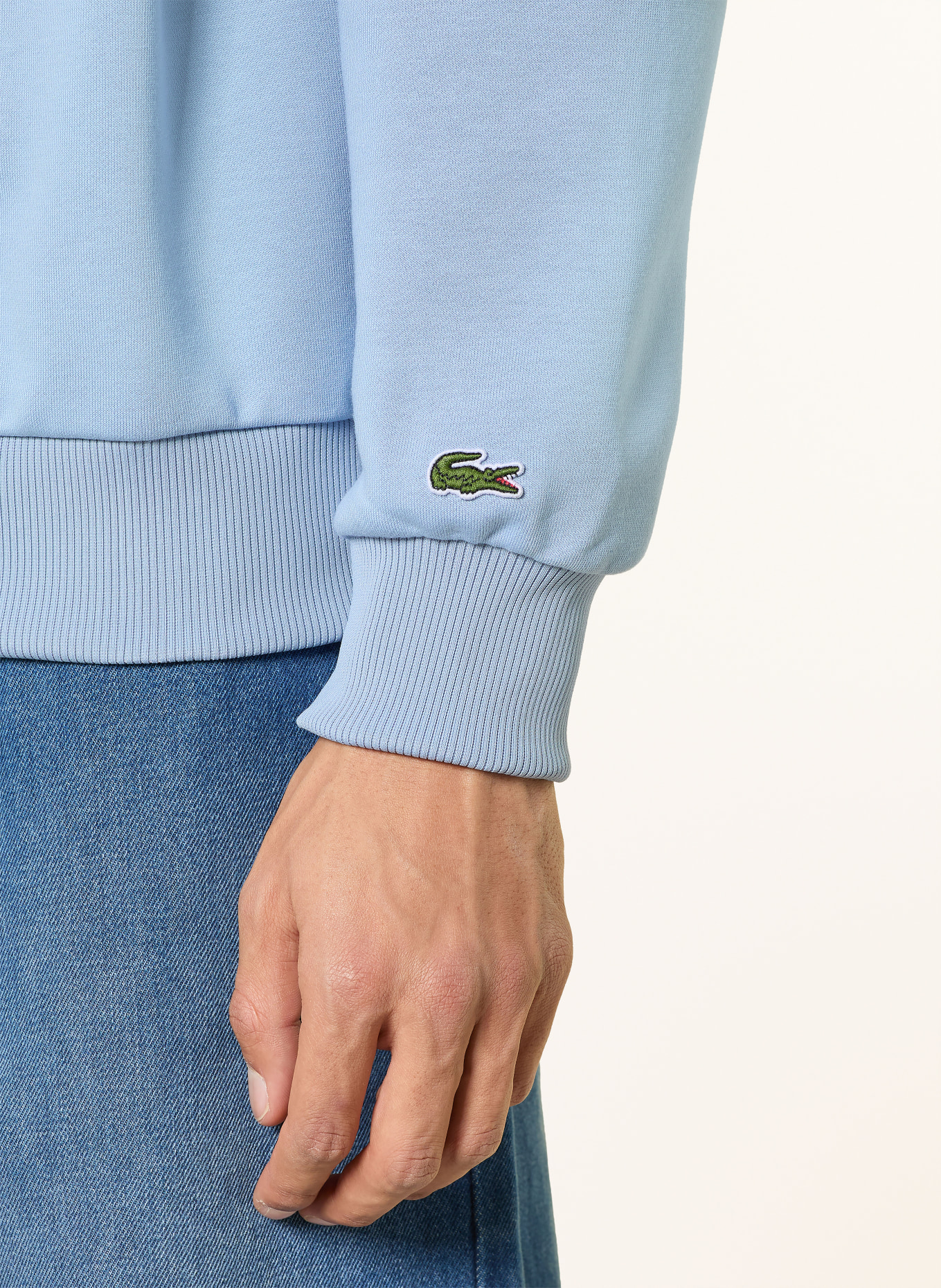 LACOSTE sweatshirt: LIGHT BLUE