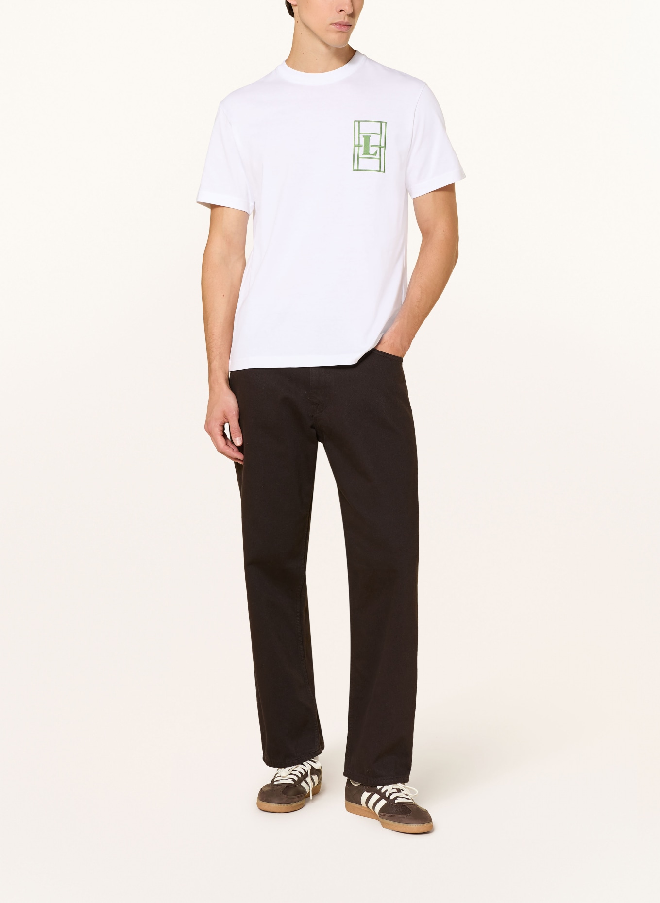 LACOSTE T-shirt: WHITE