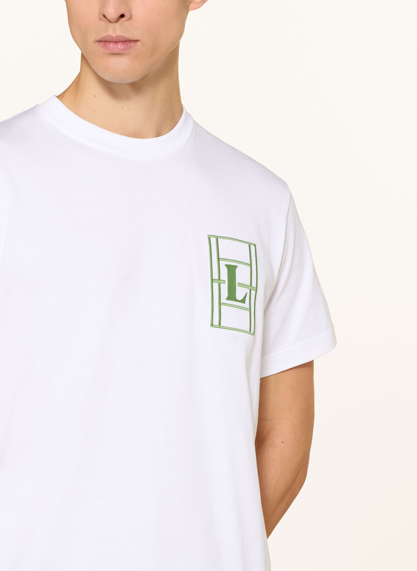 LACOSTE T-shirt: WHITE