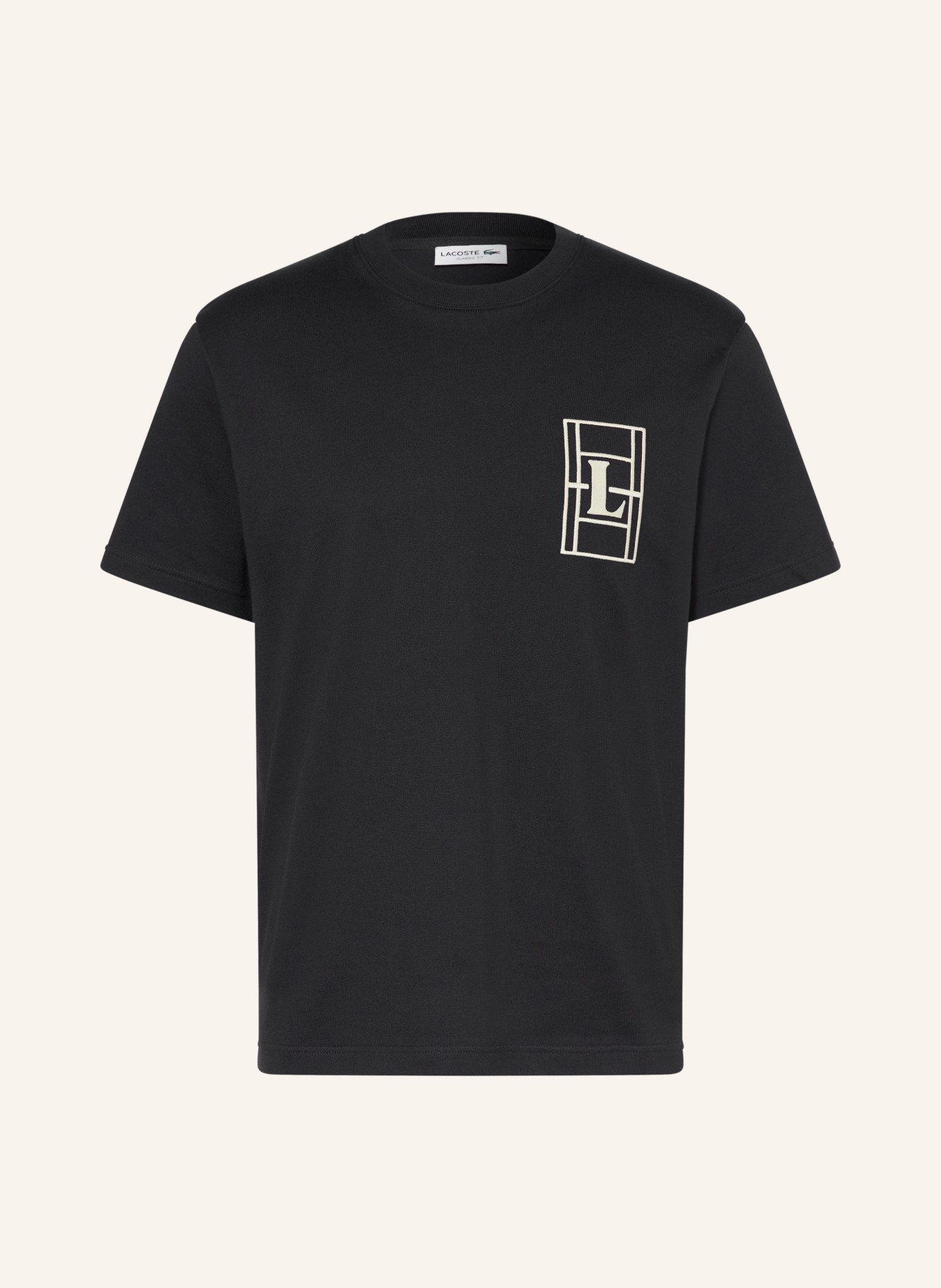 LACOSTE T-shirt: BLACK