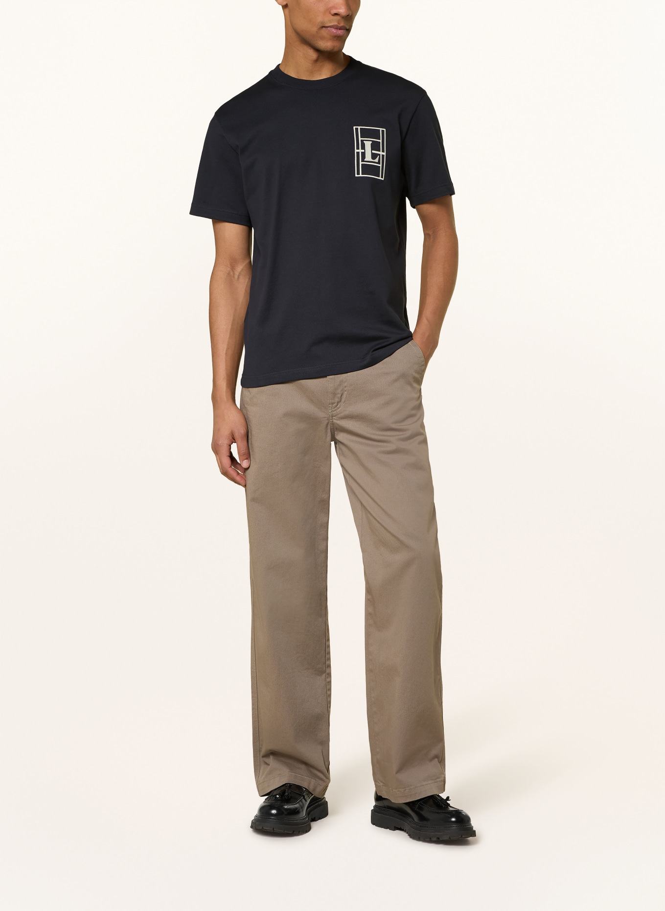 LACOSTE T-shirt: BLACK