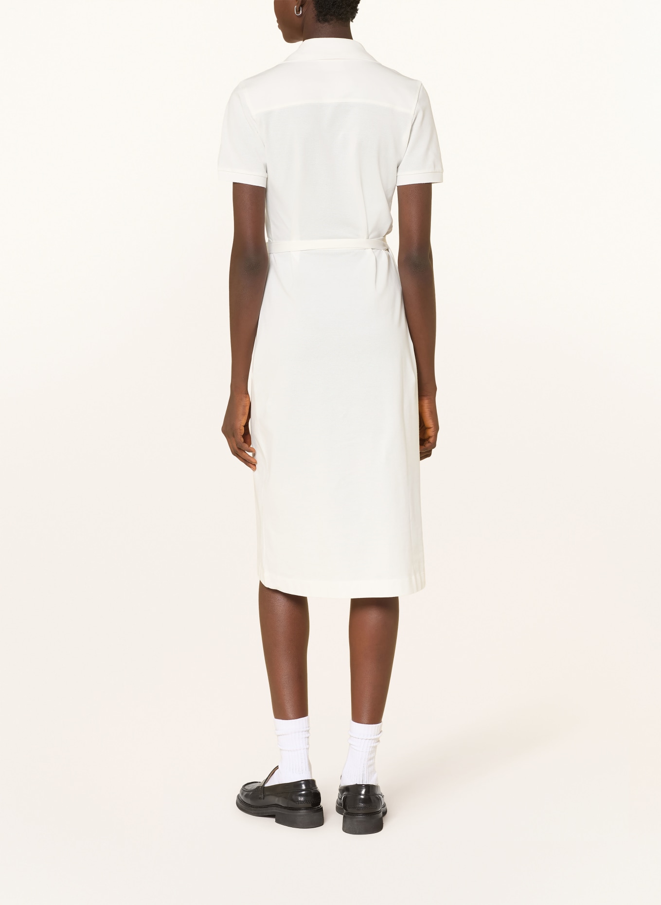 LACOSTE zavinovací šaty: BÍLÁ